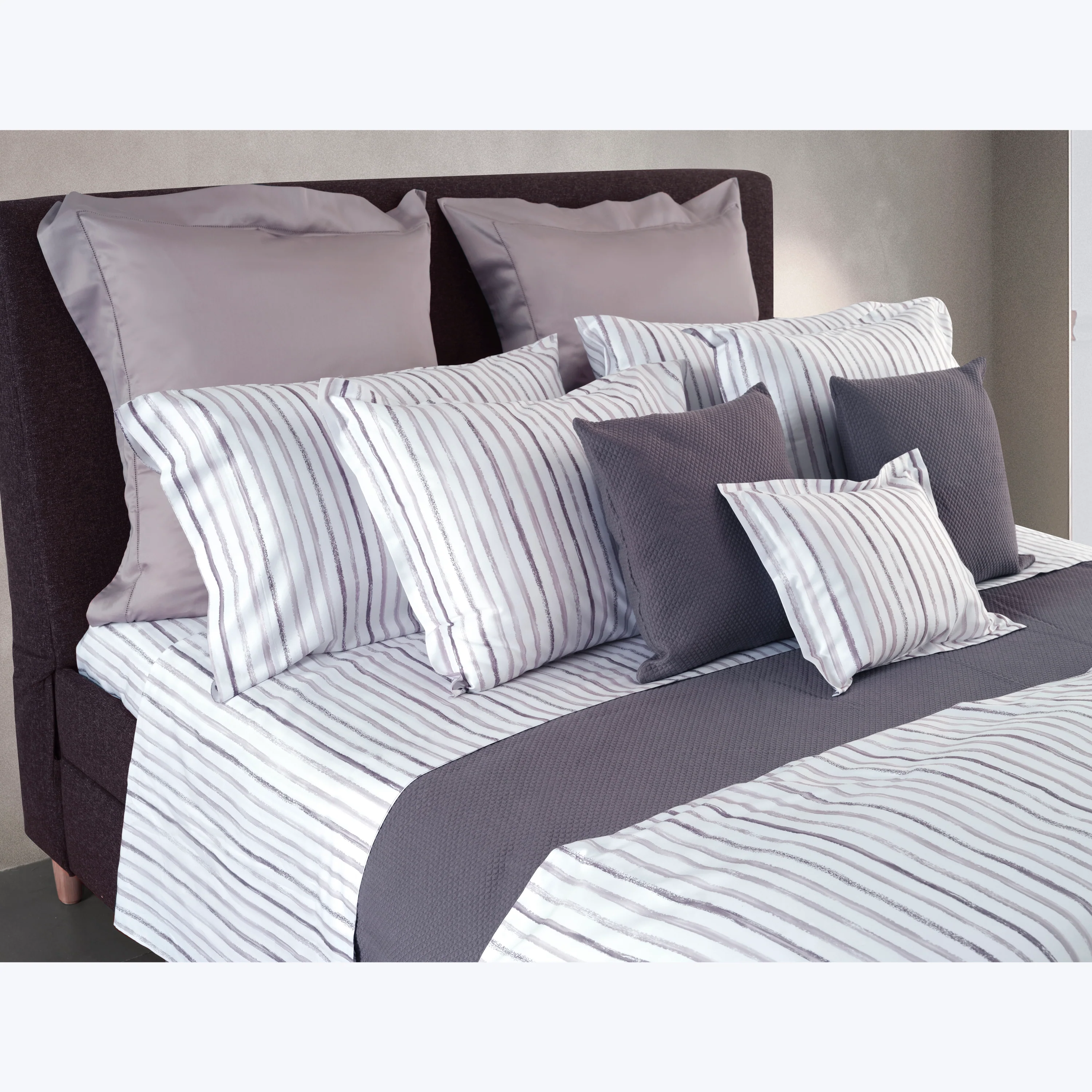 Rigato Duvets & Shams, Thistle - Image 5