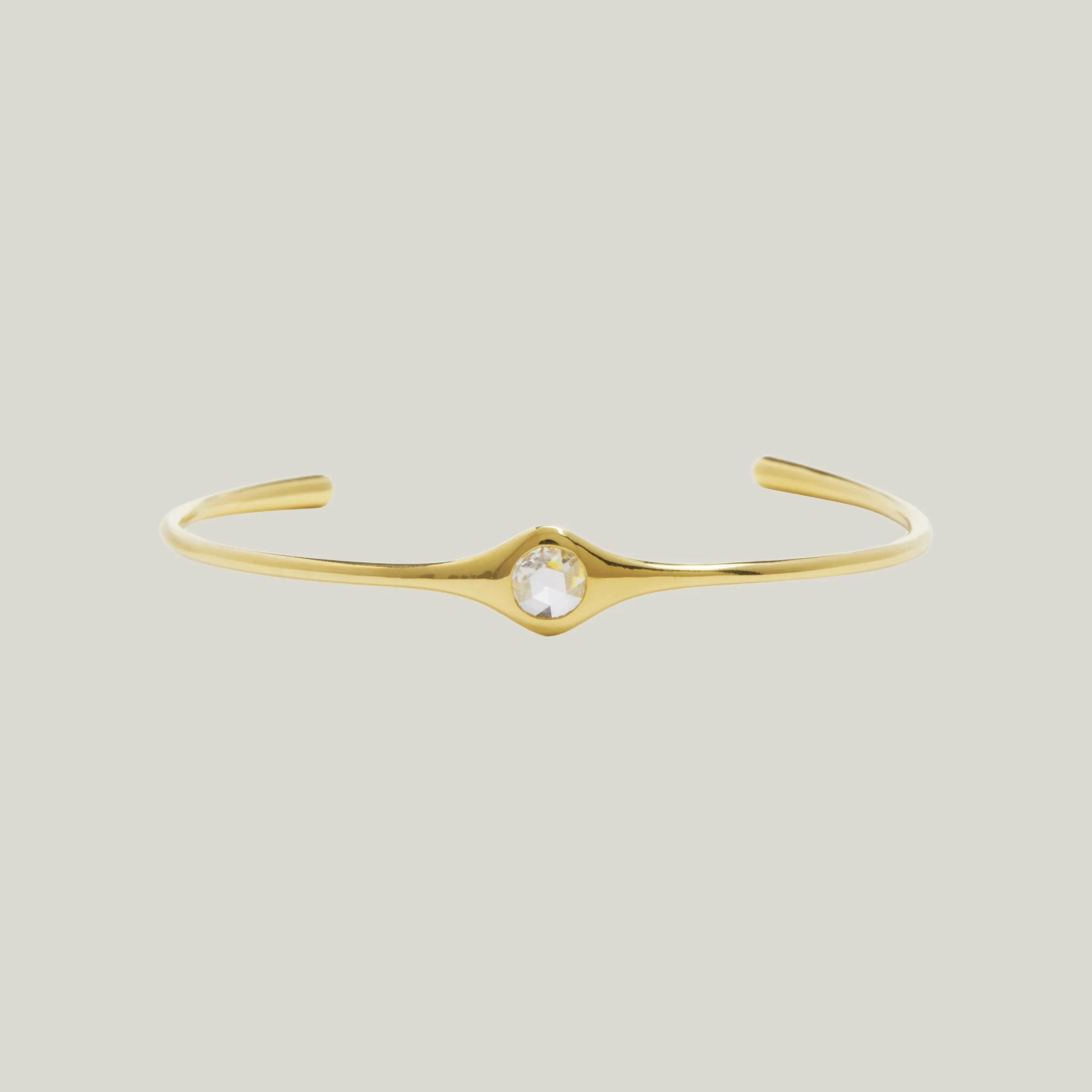 Round Rose Cut Cuff