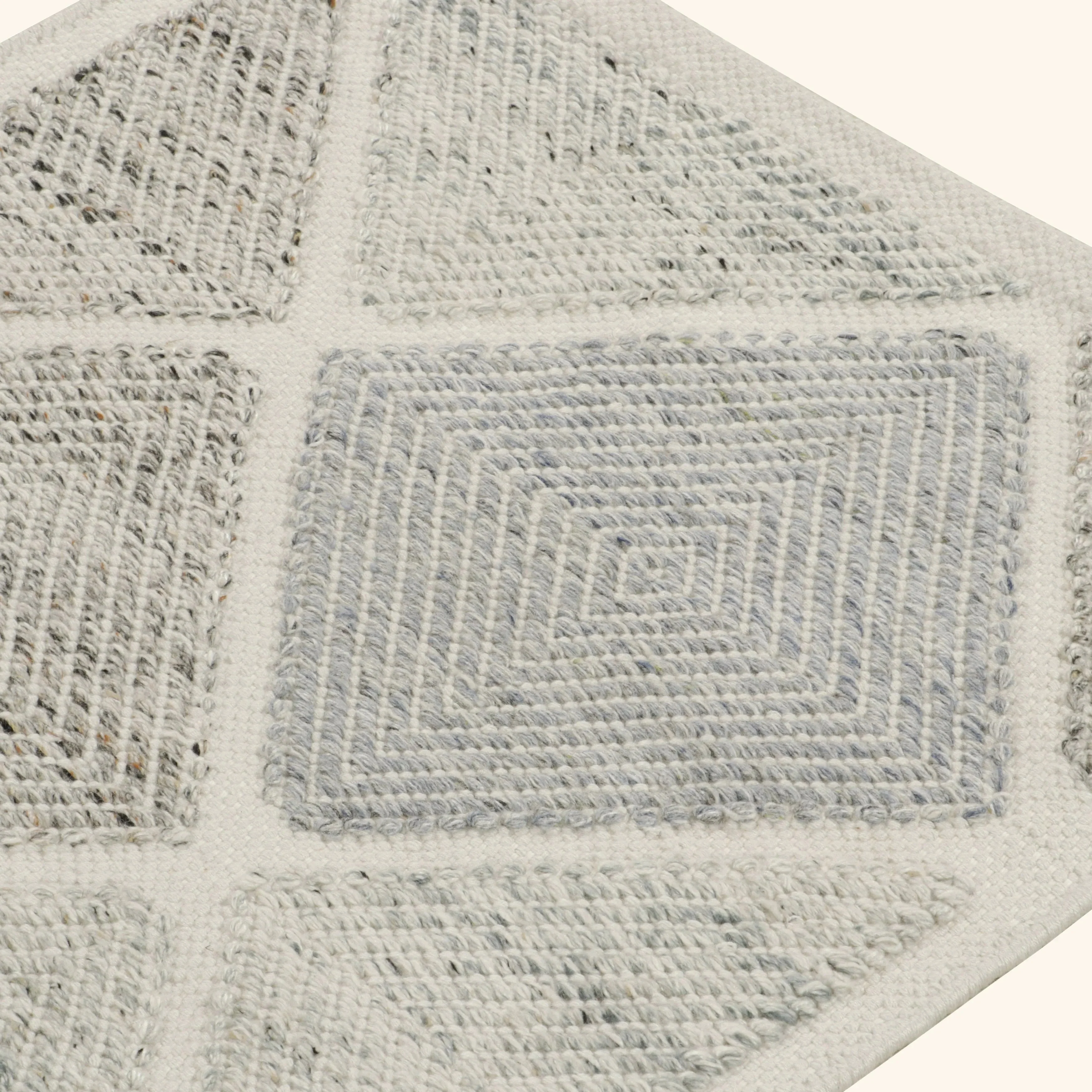 Grey Swedish Flatweave Wool Runner - 2'7" x 10' - Image 5