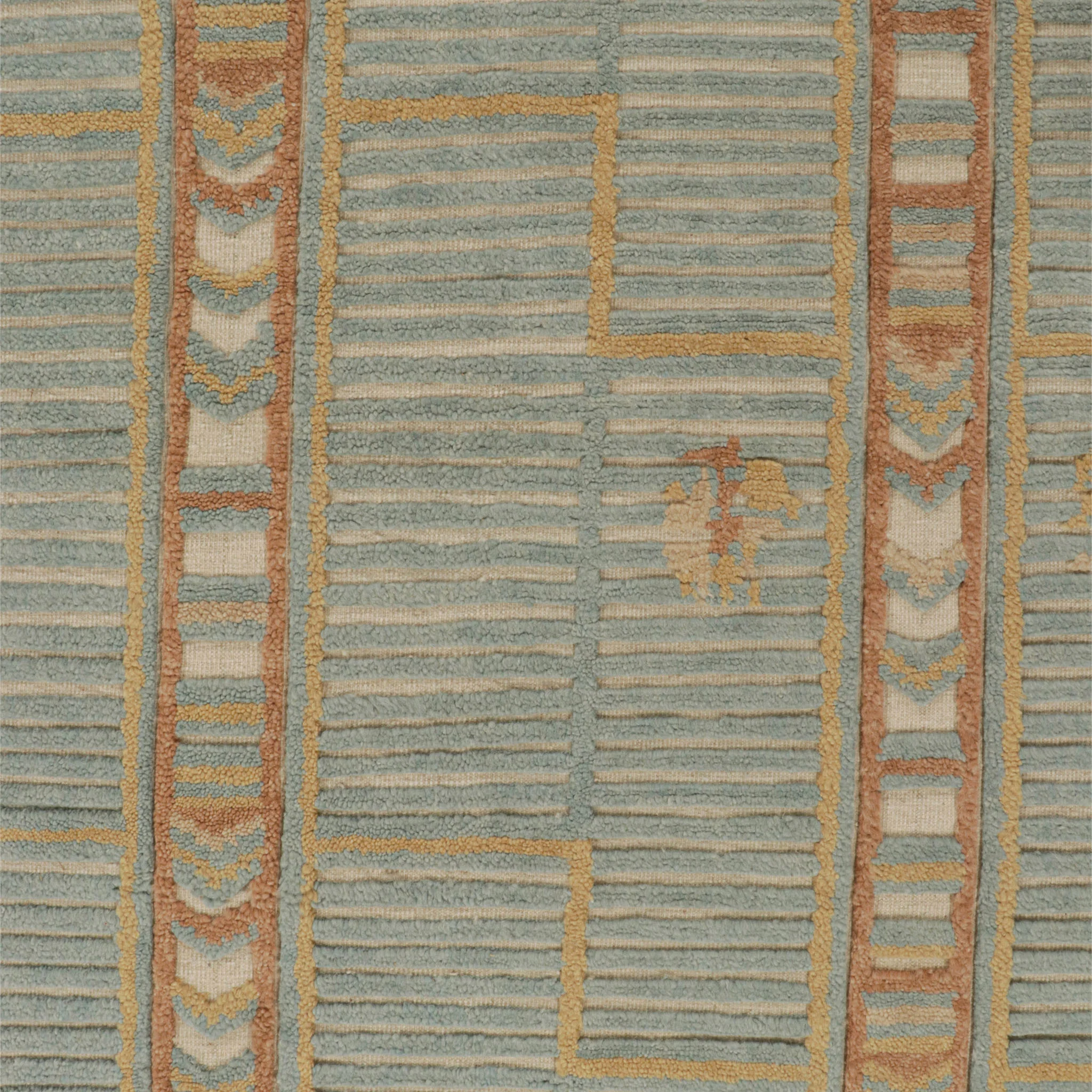 Blue Modern Wool Rug - 10'1" x 14'1" - Image 7