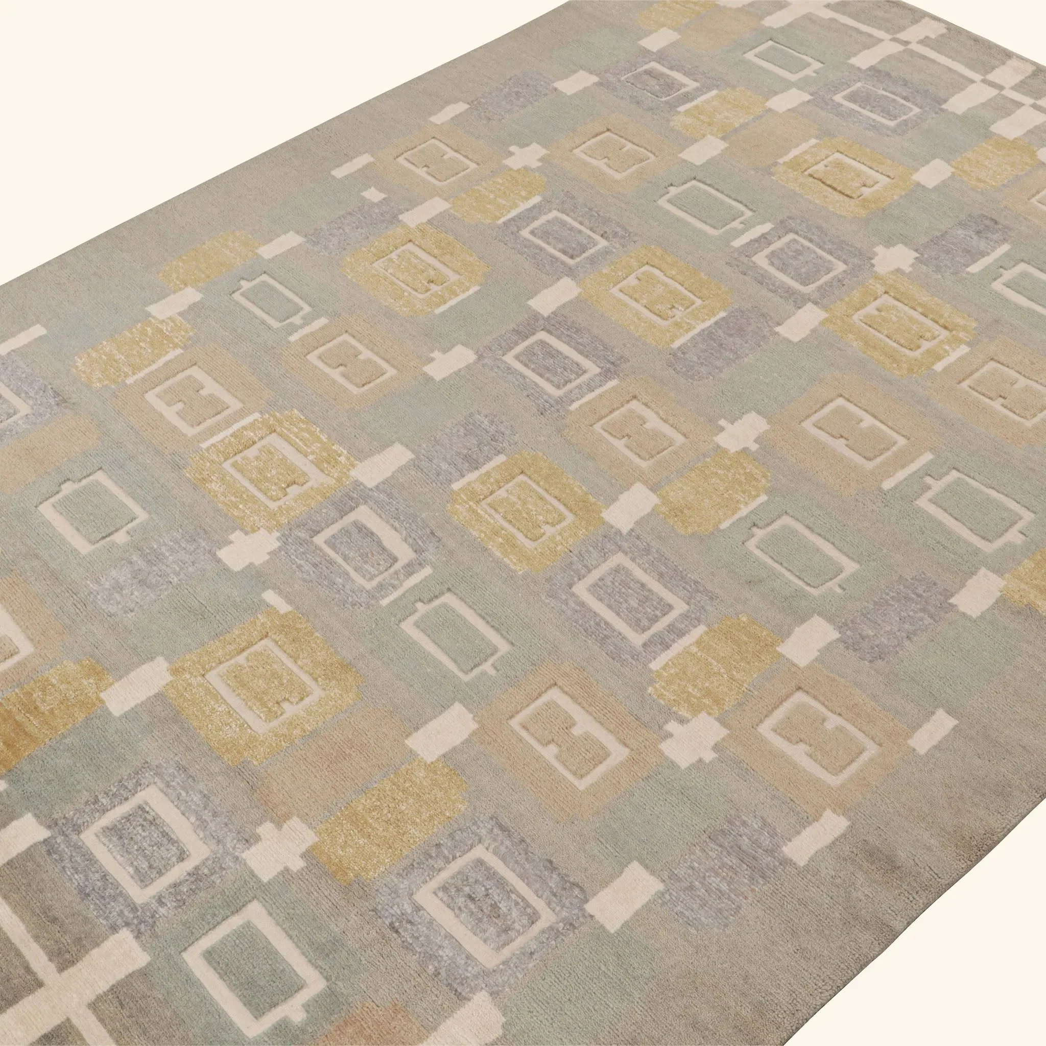 Grey Modern Wool Rug - 9' x 12'5" - Image 2