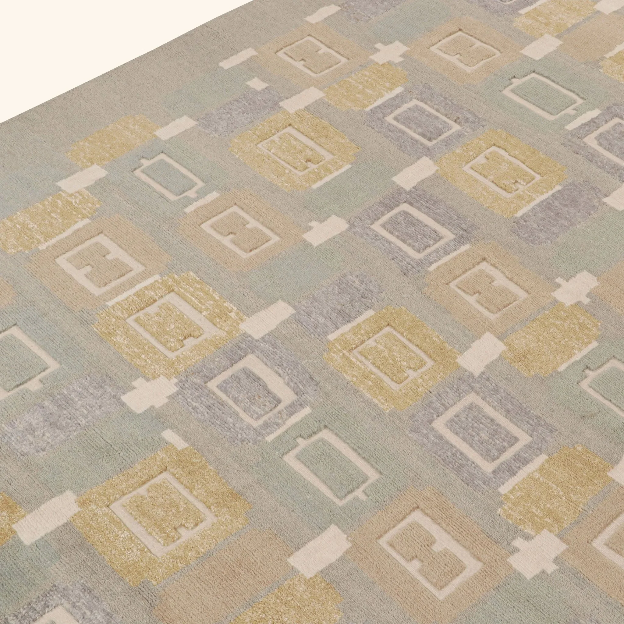 Grey Modern Wool Rug - 9' x 12'5" - Image 4