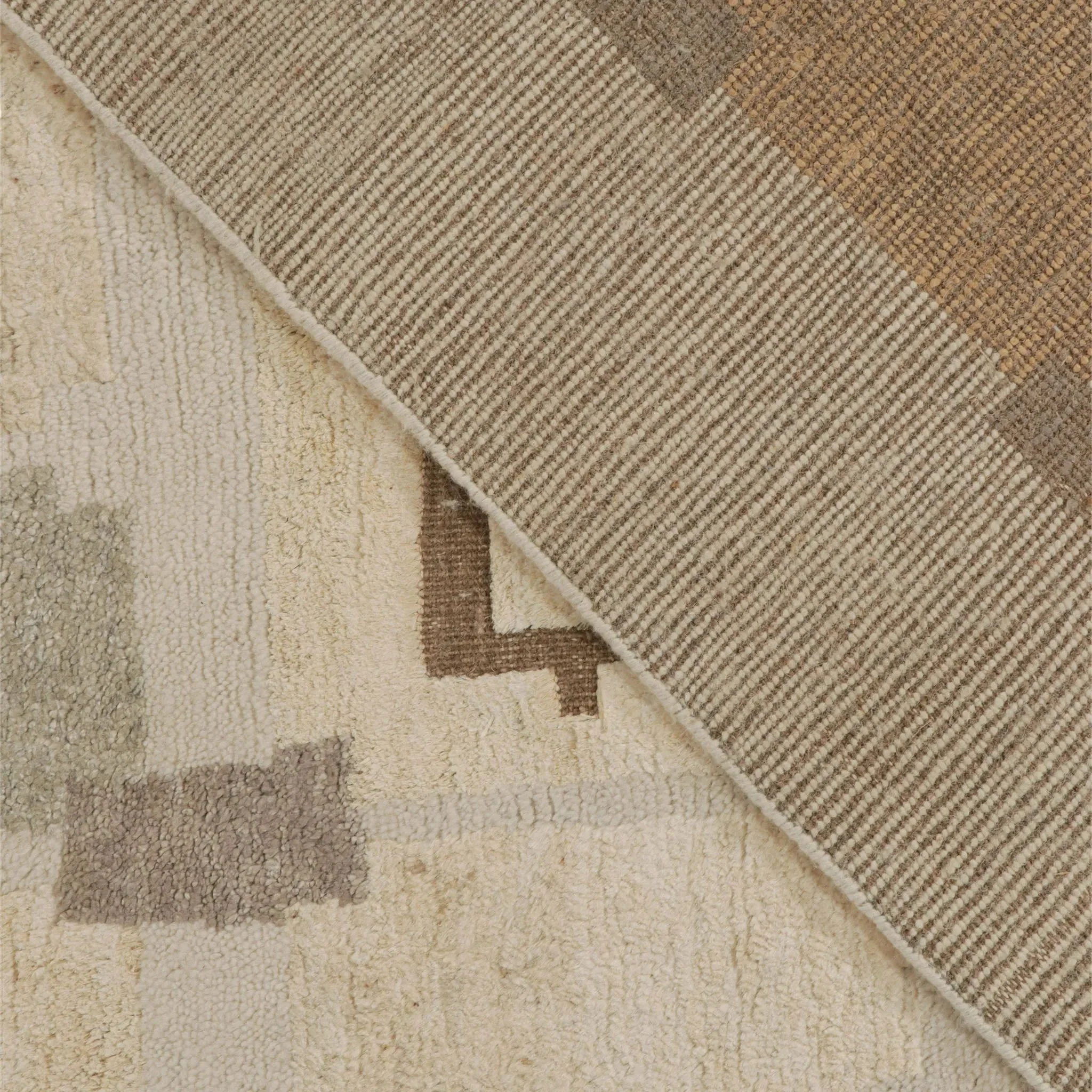 Natural Modern Wool Rug - 9' x 12' - Image 8
