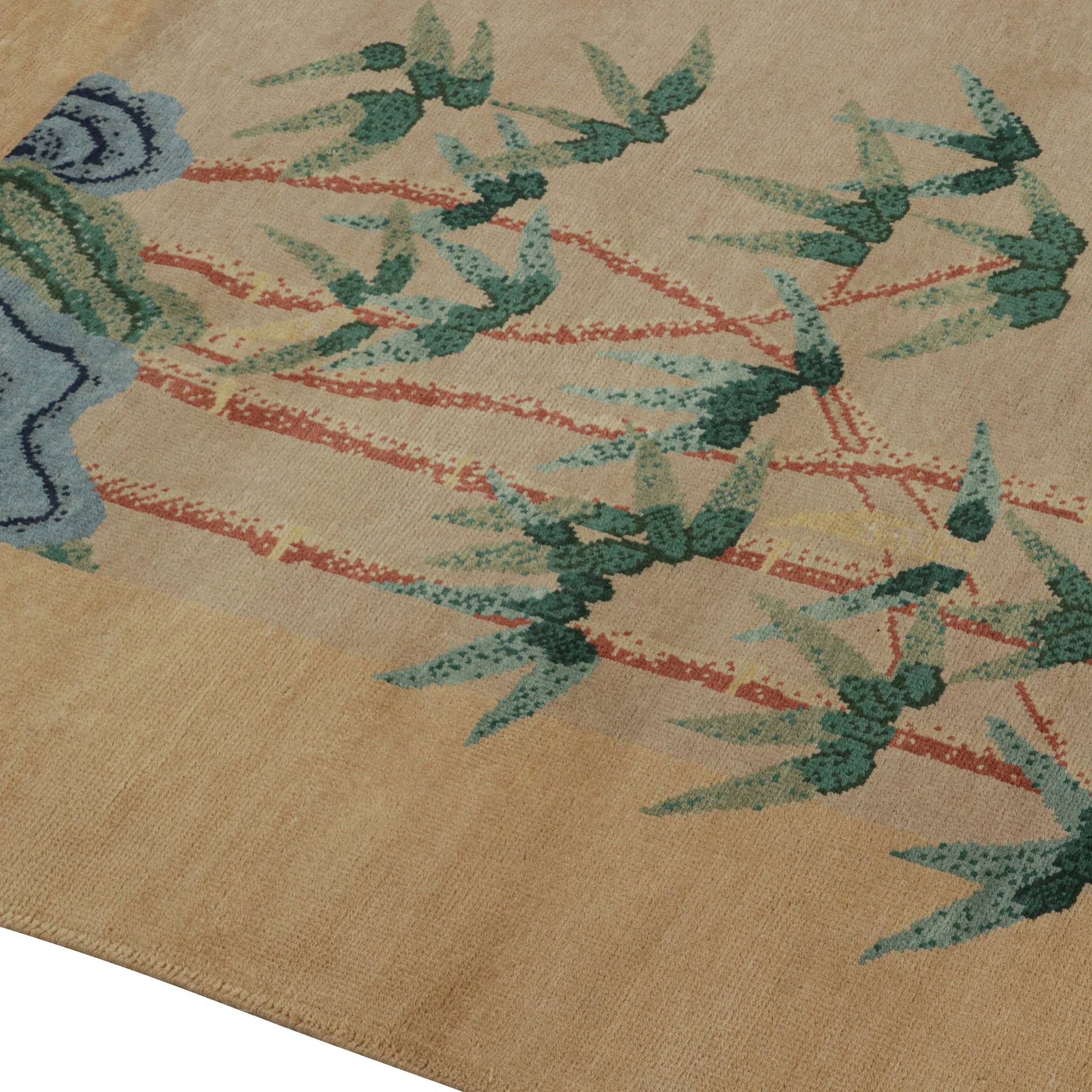 Brown Traditional Wool Rug - 6'1" x 9'1" - Image 6