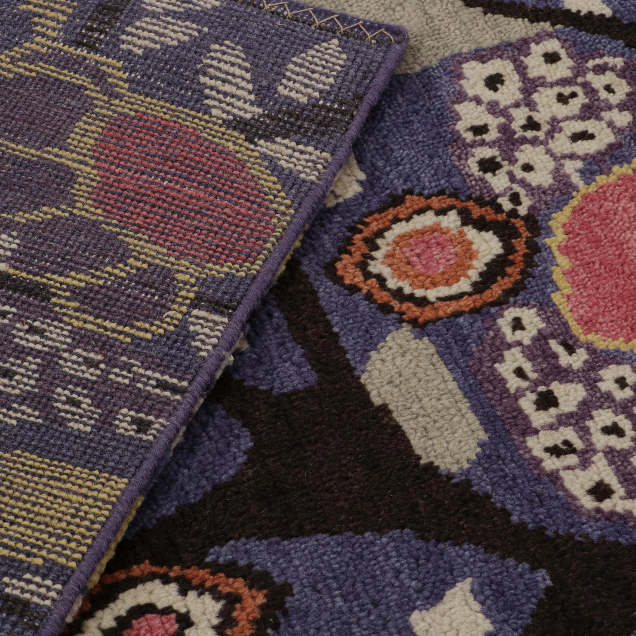 Purple Traditional Wool Rug - 11'2" x 13' - Image 7