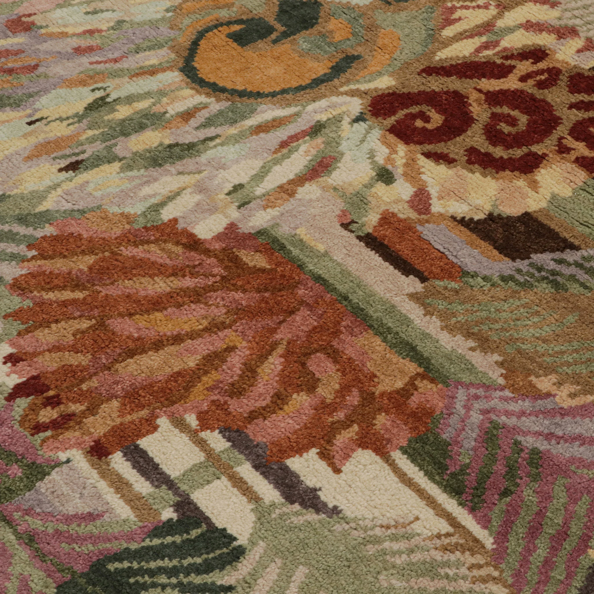 Multicolored Art Deco Rug - 10'2" x 13'11" - Image 5