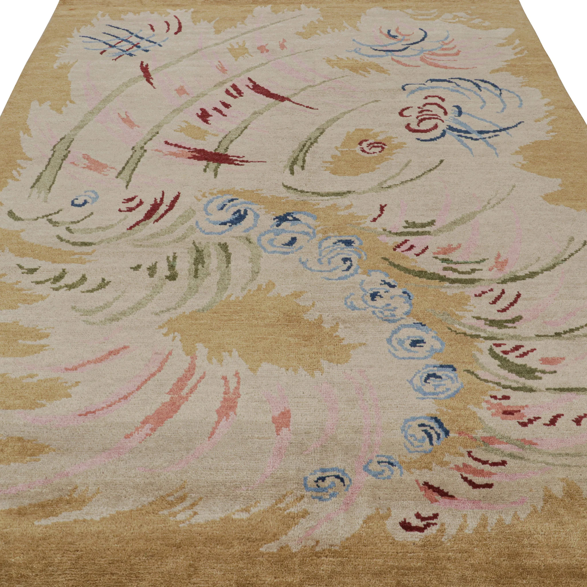 Multi Traditional Wool Rug - 6'9" x 9'6" - Image 3