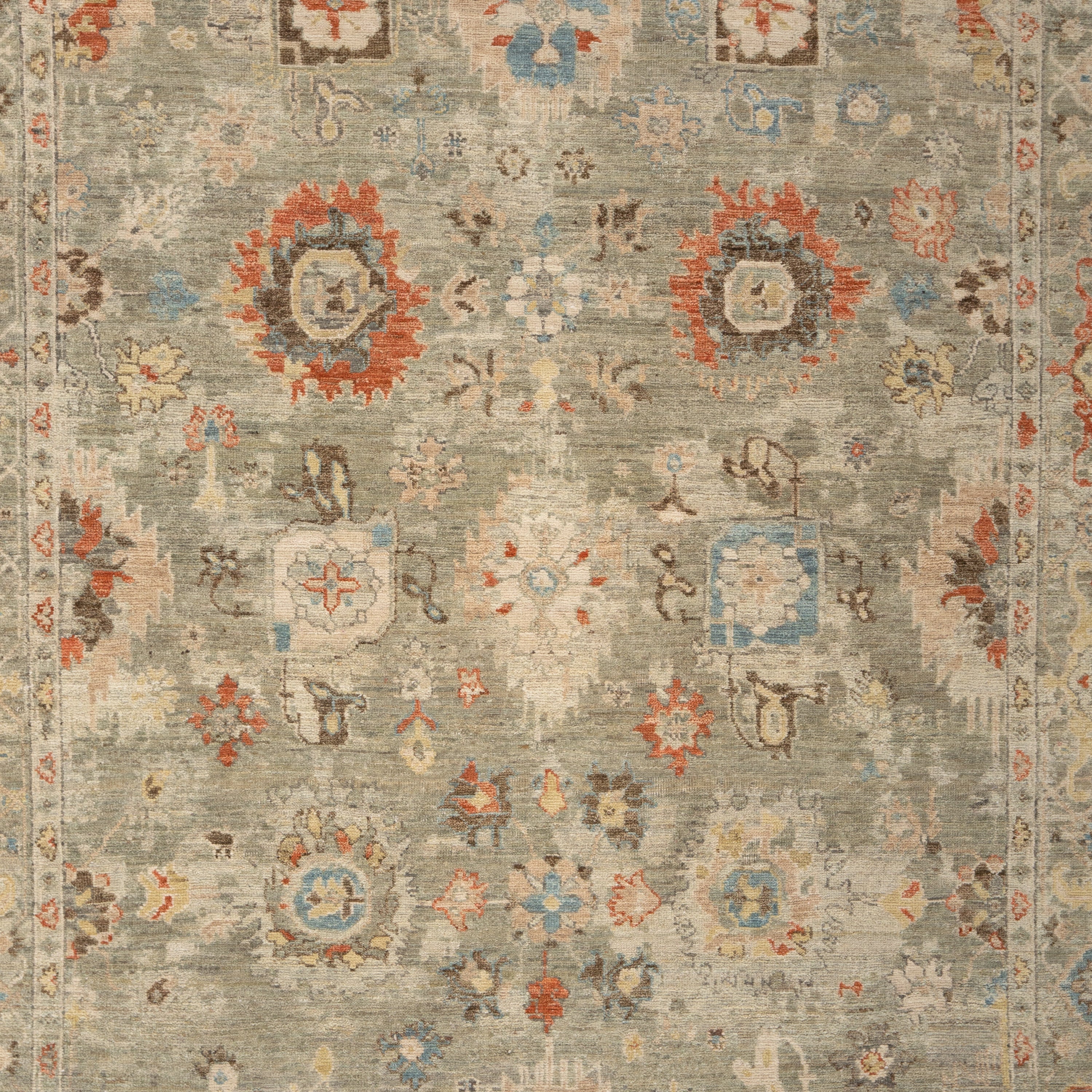 Sage Antique Revival Wool Rug - Image 14