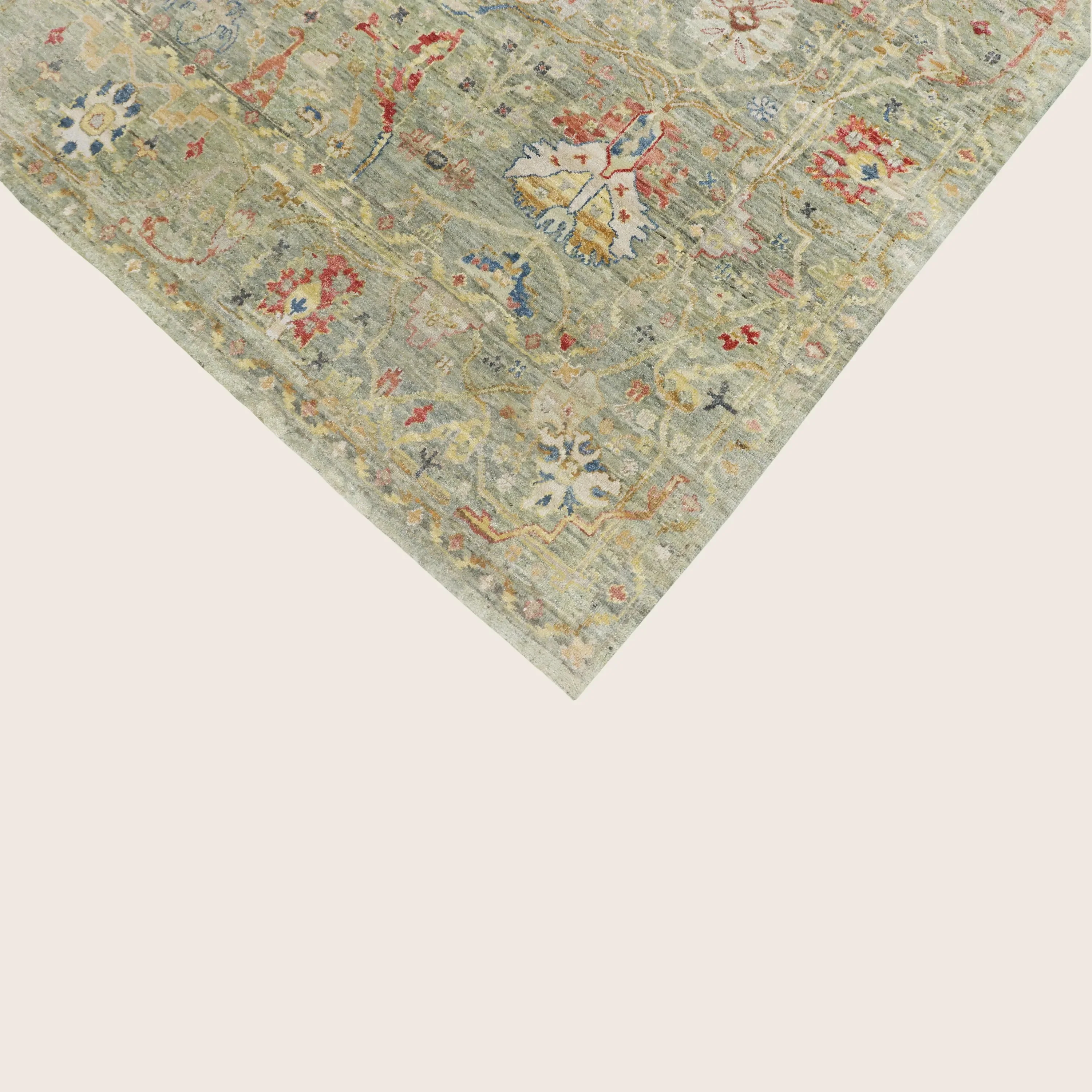 Sage Antique Revival Wool Rug - 8' x 10' - Image 5