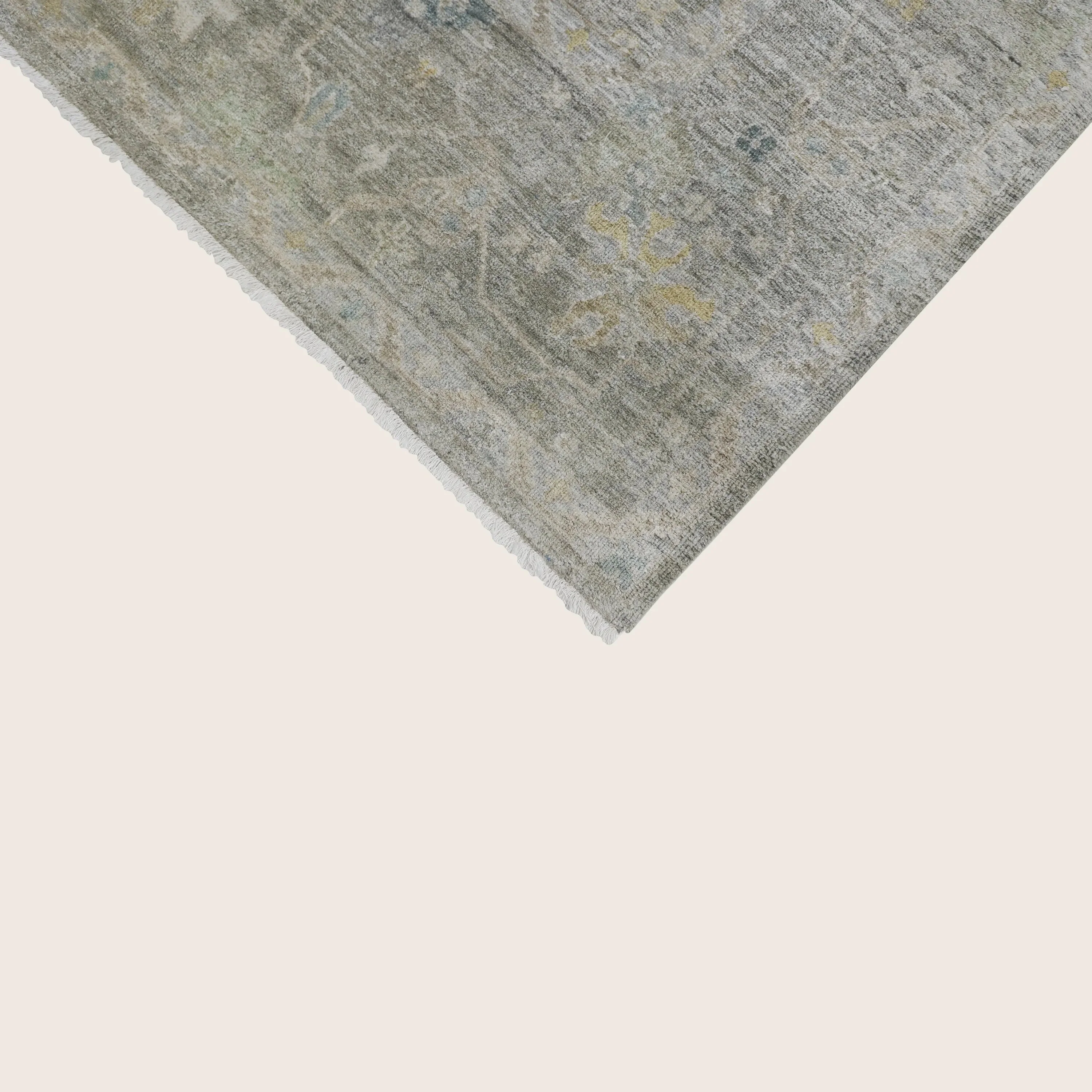 Sage Antique Revival Wool Silk Blend Rug - Image 18