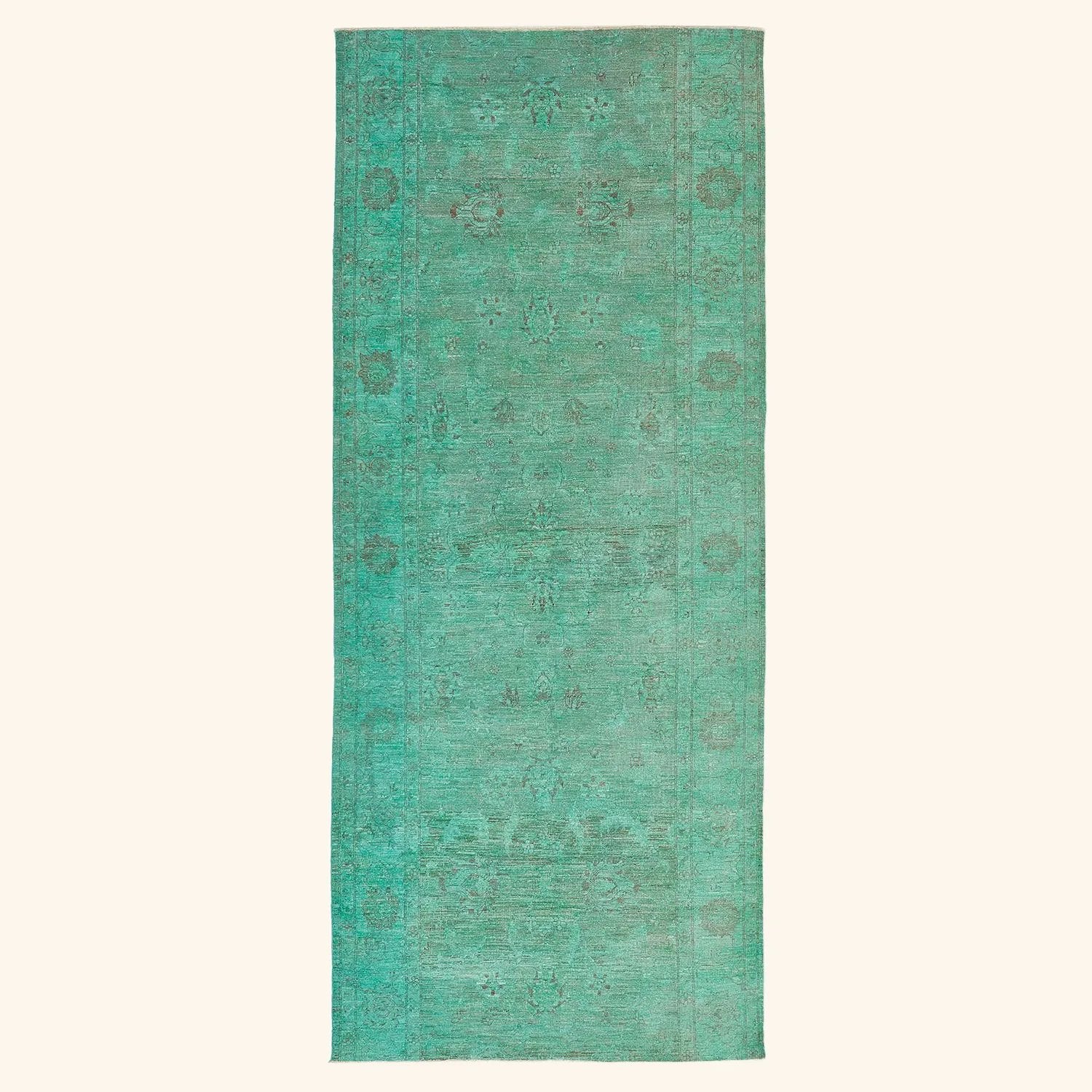 Green Samsara Wool Rug - 4'9" x 11'5"