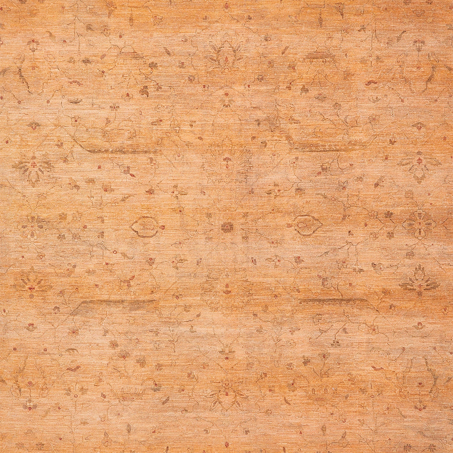 Orange Samsara Vintage Wool Rug - 9' x 9'6" - Image 4