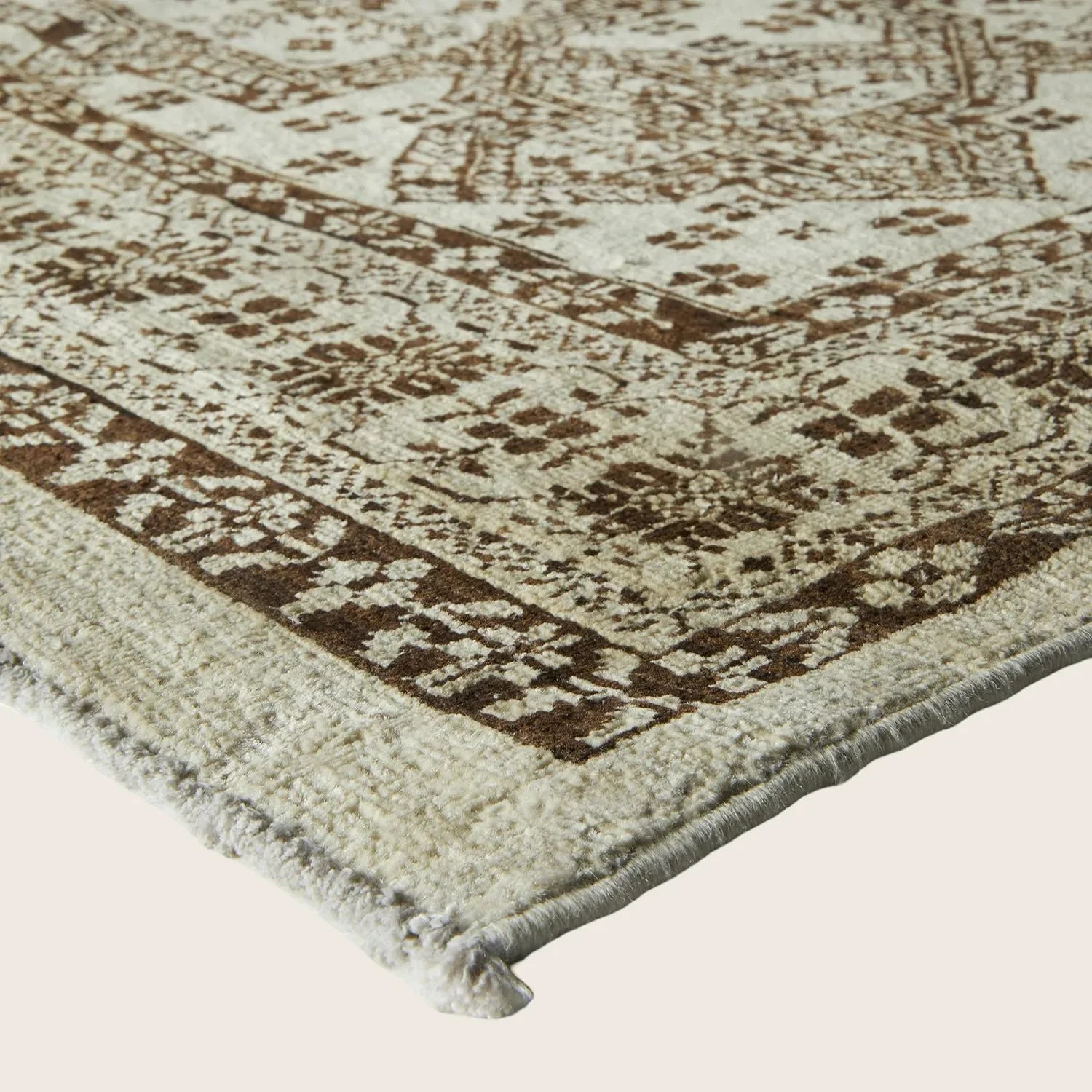 Beige Samsara Wool Rug - 4' x 4' - Image 3