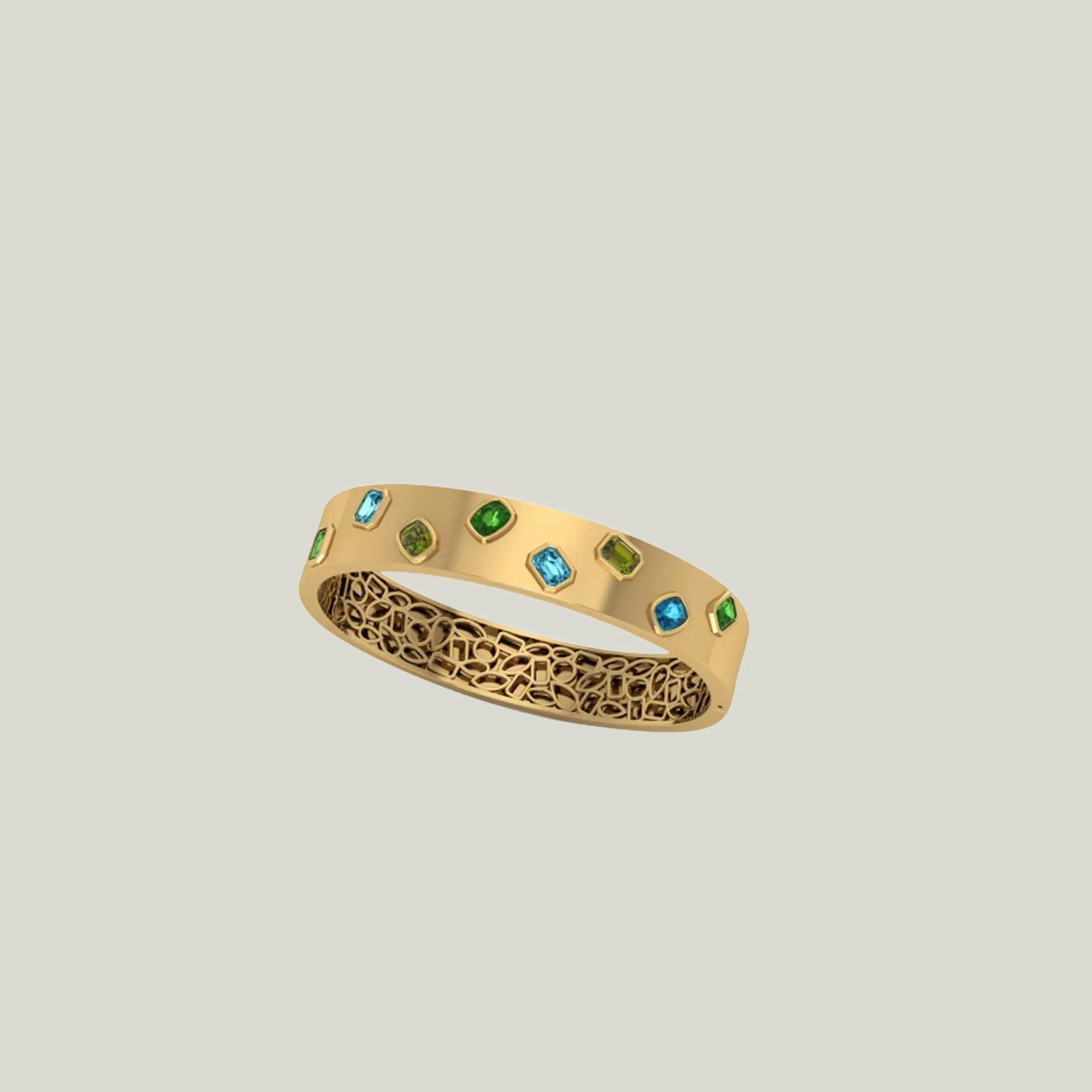 Sapphire Bubby Bangle - Image 2