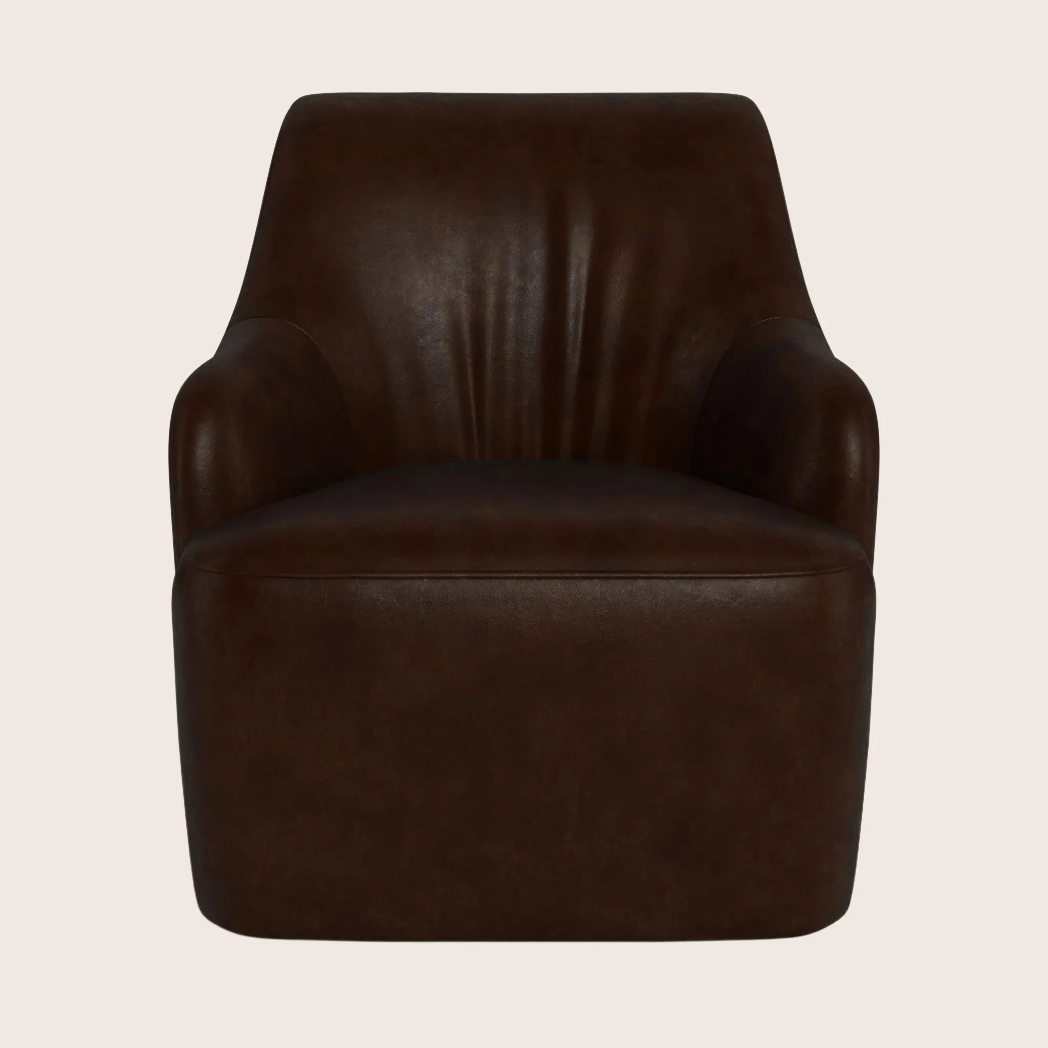 Saratoga Leather Swivel Chair - Image 10