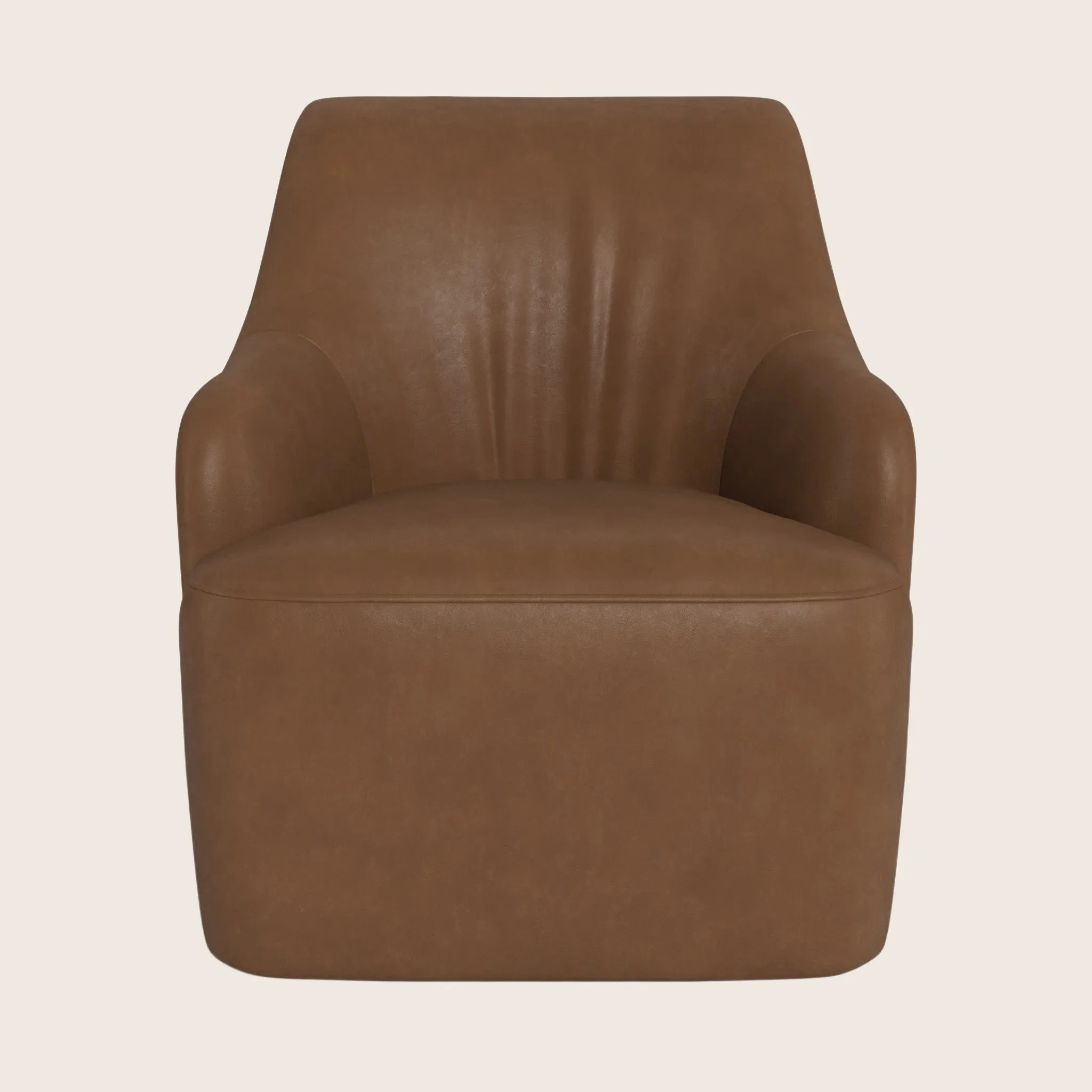 Saratoga Leather Swivel Chair - Image 6
