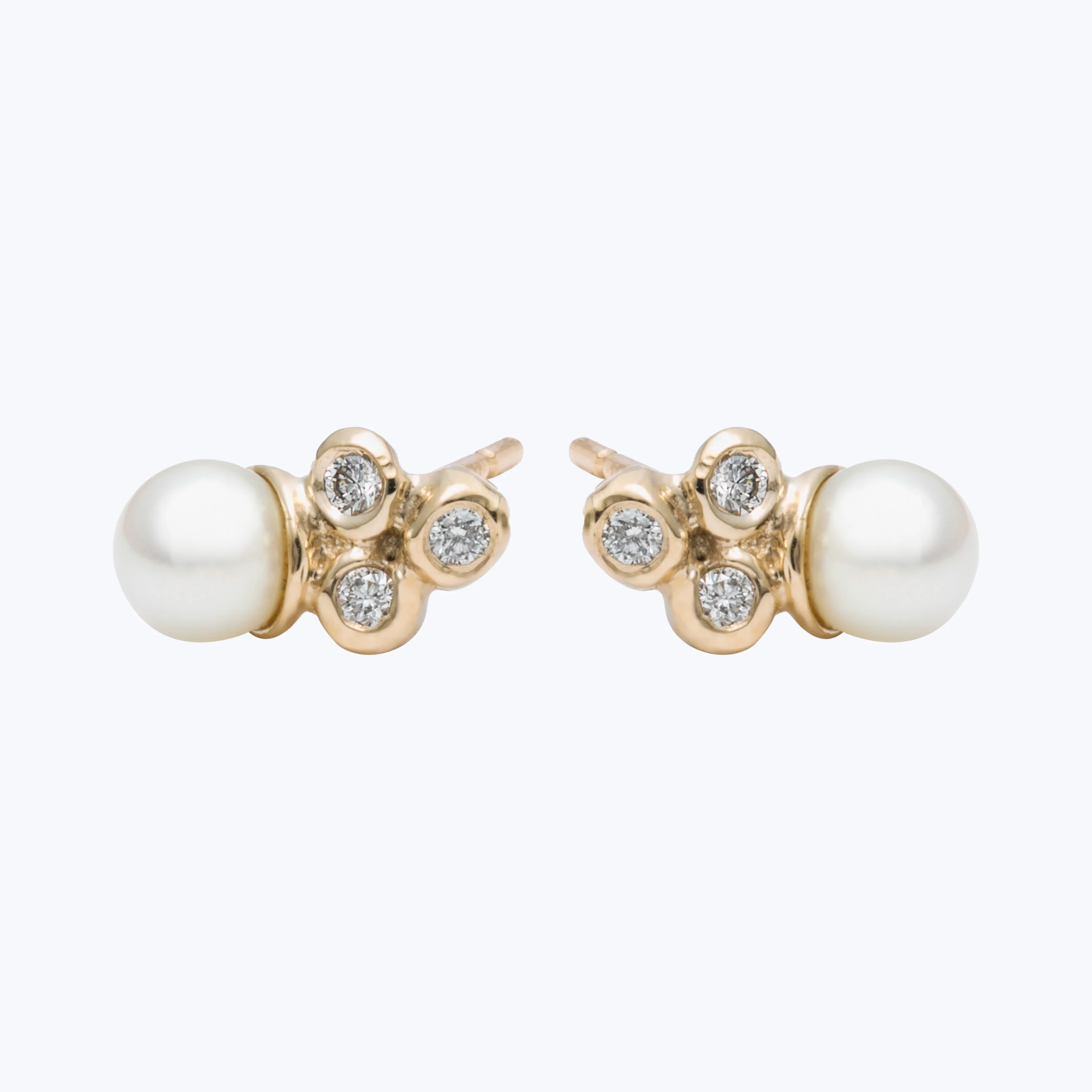 Sea Anemone Diamond Studs