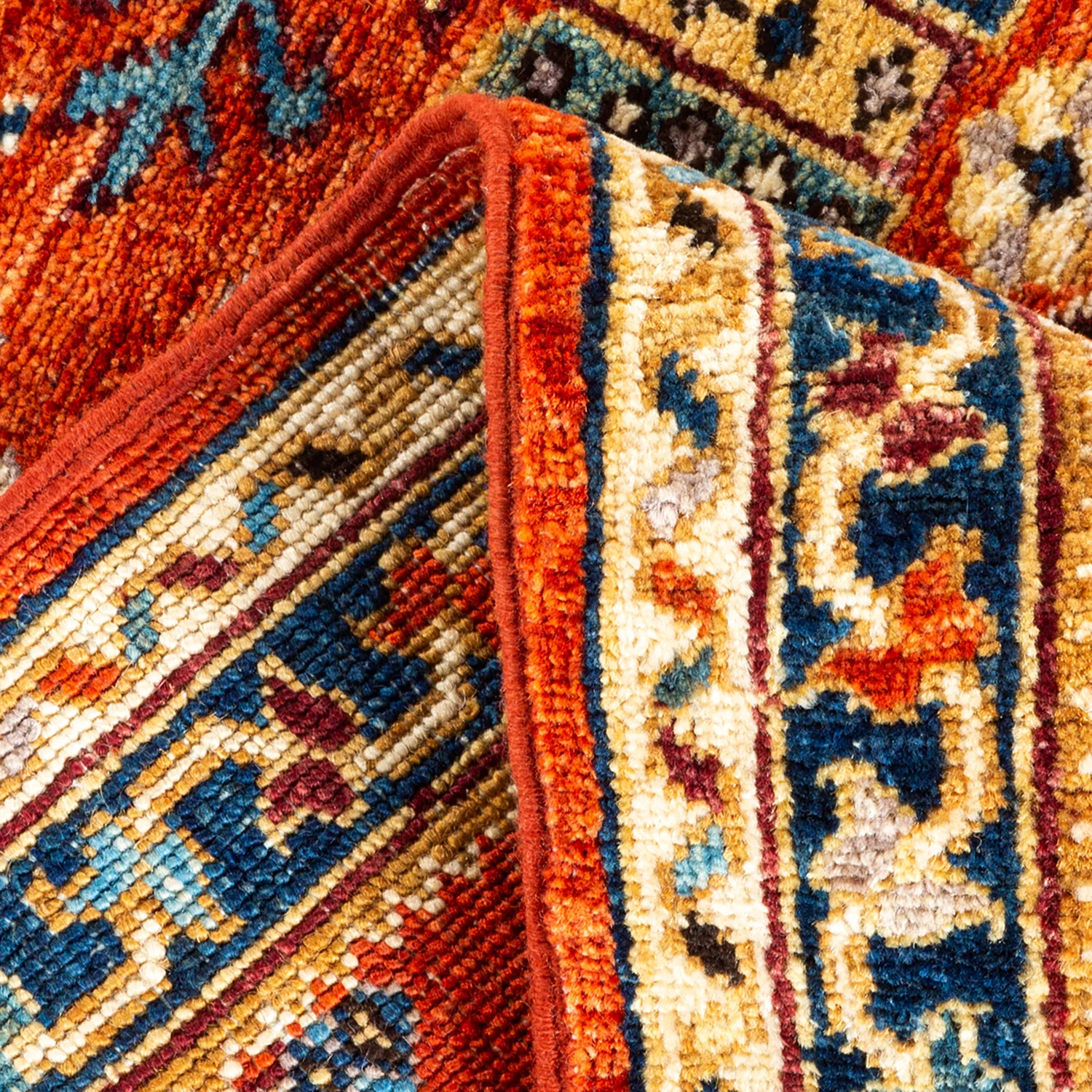 Red Traditional Wool Rug - 3'3" x 4'9" - Image 6