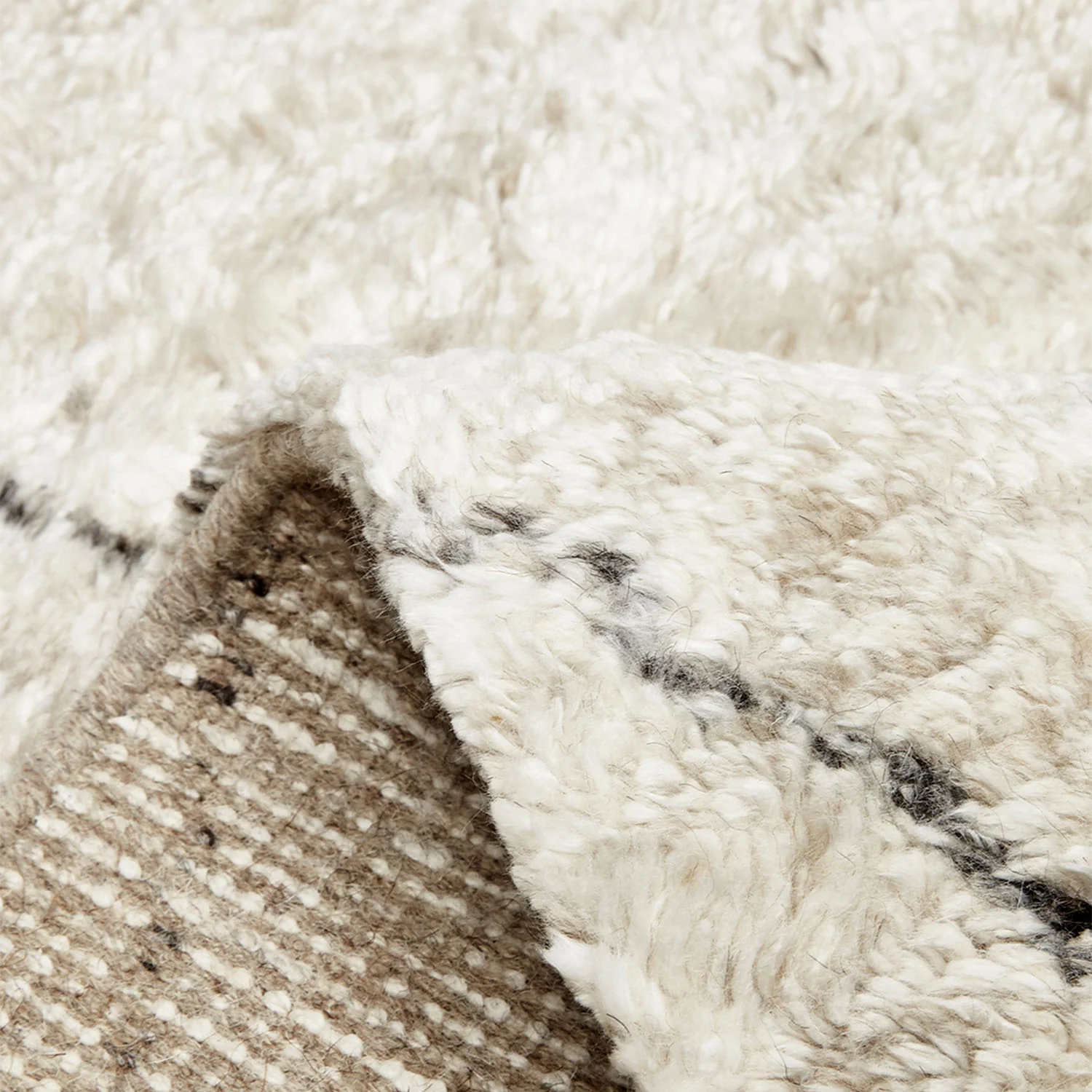 Ivory Moroccan Wool Blend Rug - 9' x 12' - Image 6
