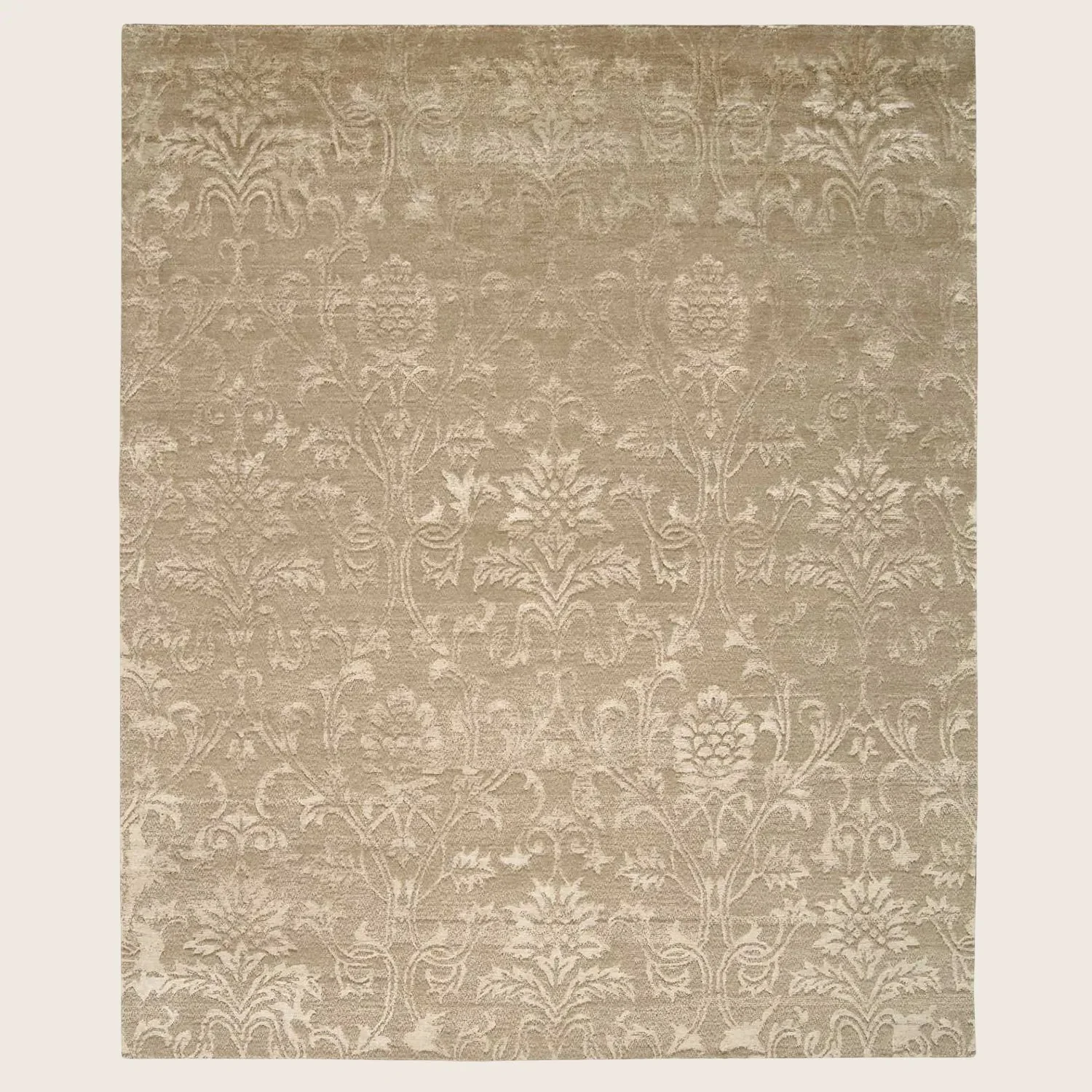 Gold Essentials Contemporary Bamboo Wool Blend Rug - Image 5