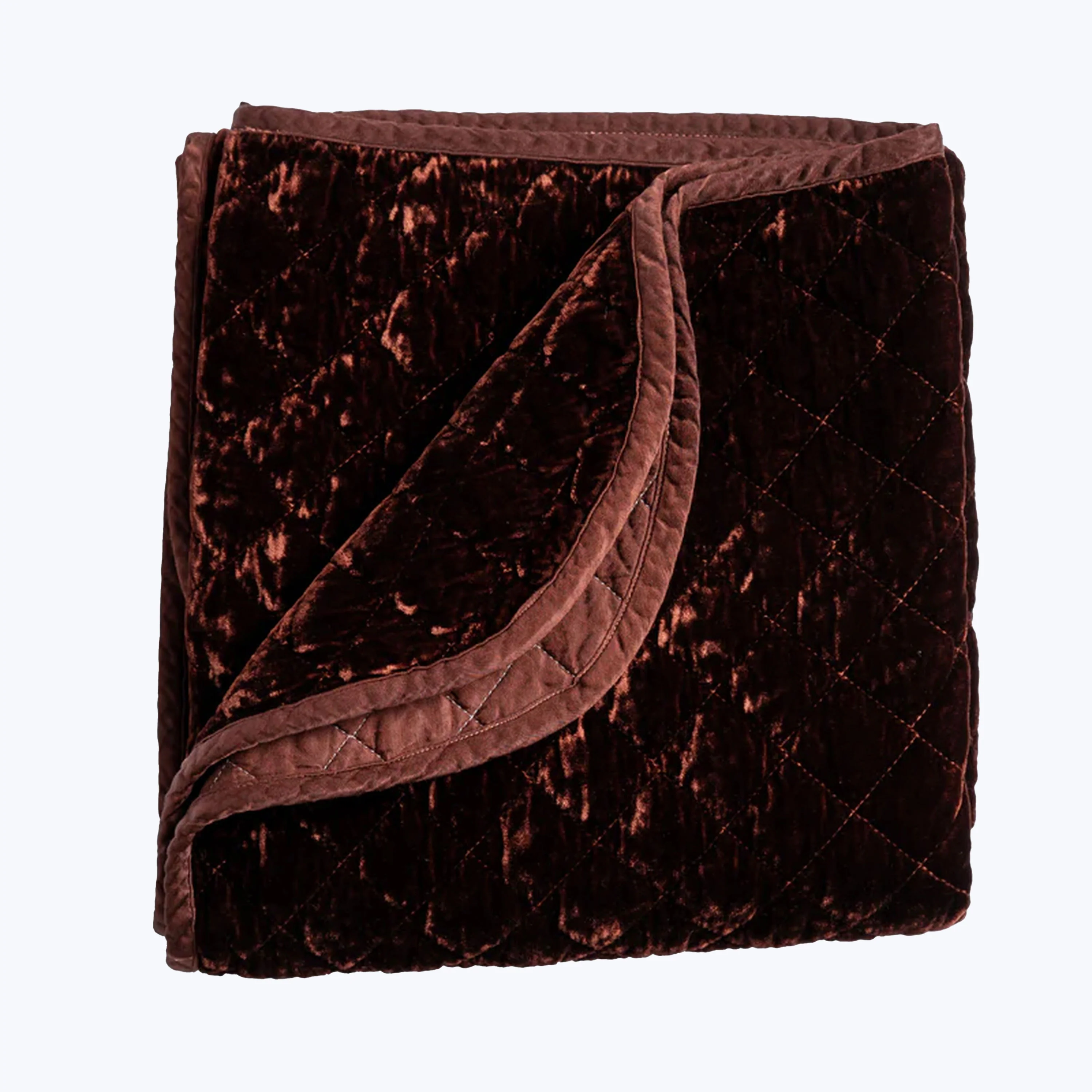 Silk Velvet Quilted Coverlet - Image 9