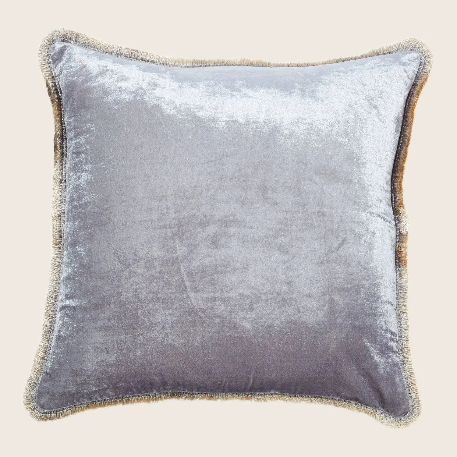 Silk Velvet Fringe Pillow - Image 5