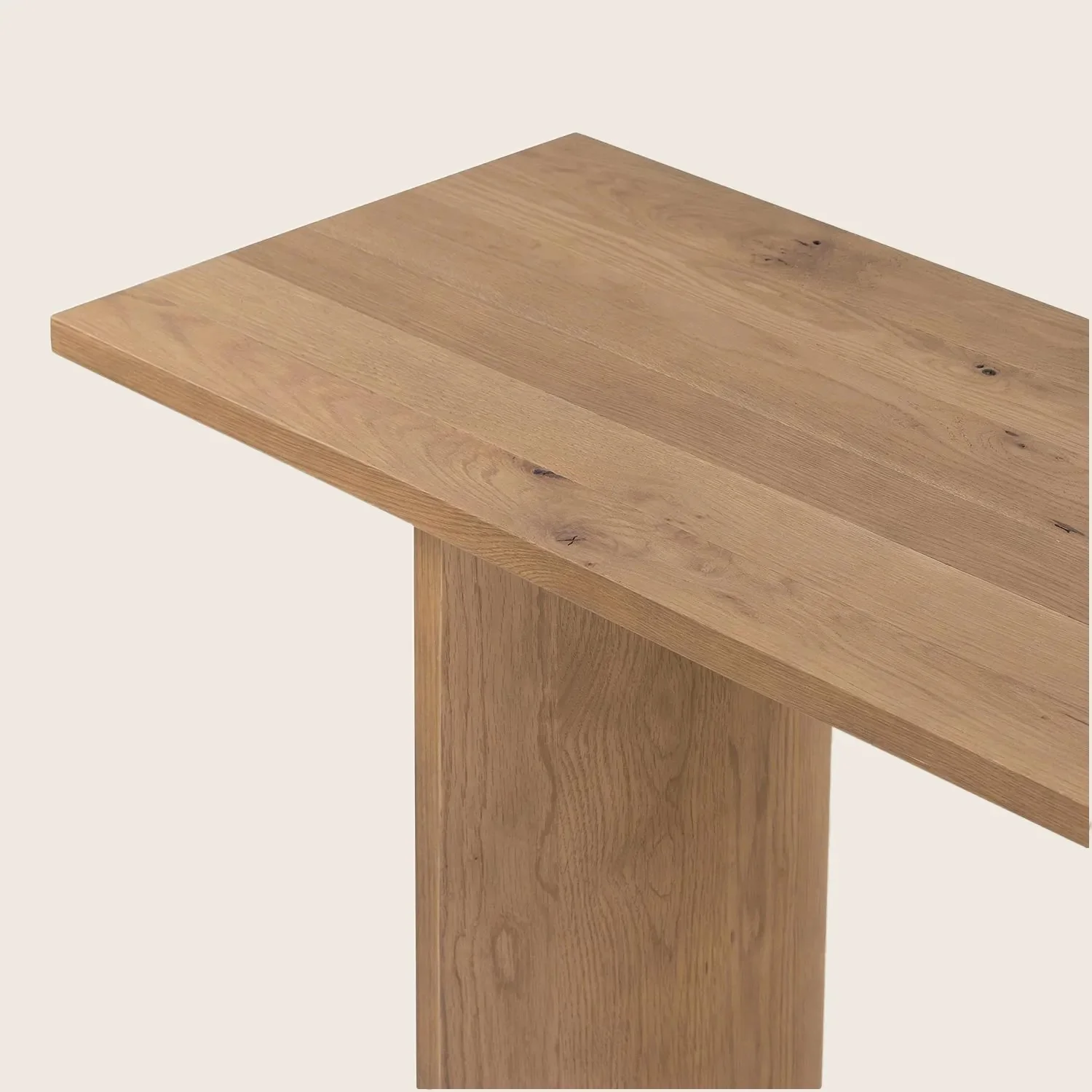 Simple Oak Console Table - Image 5