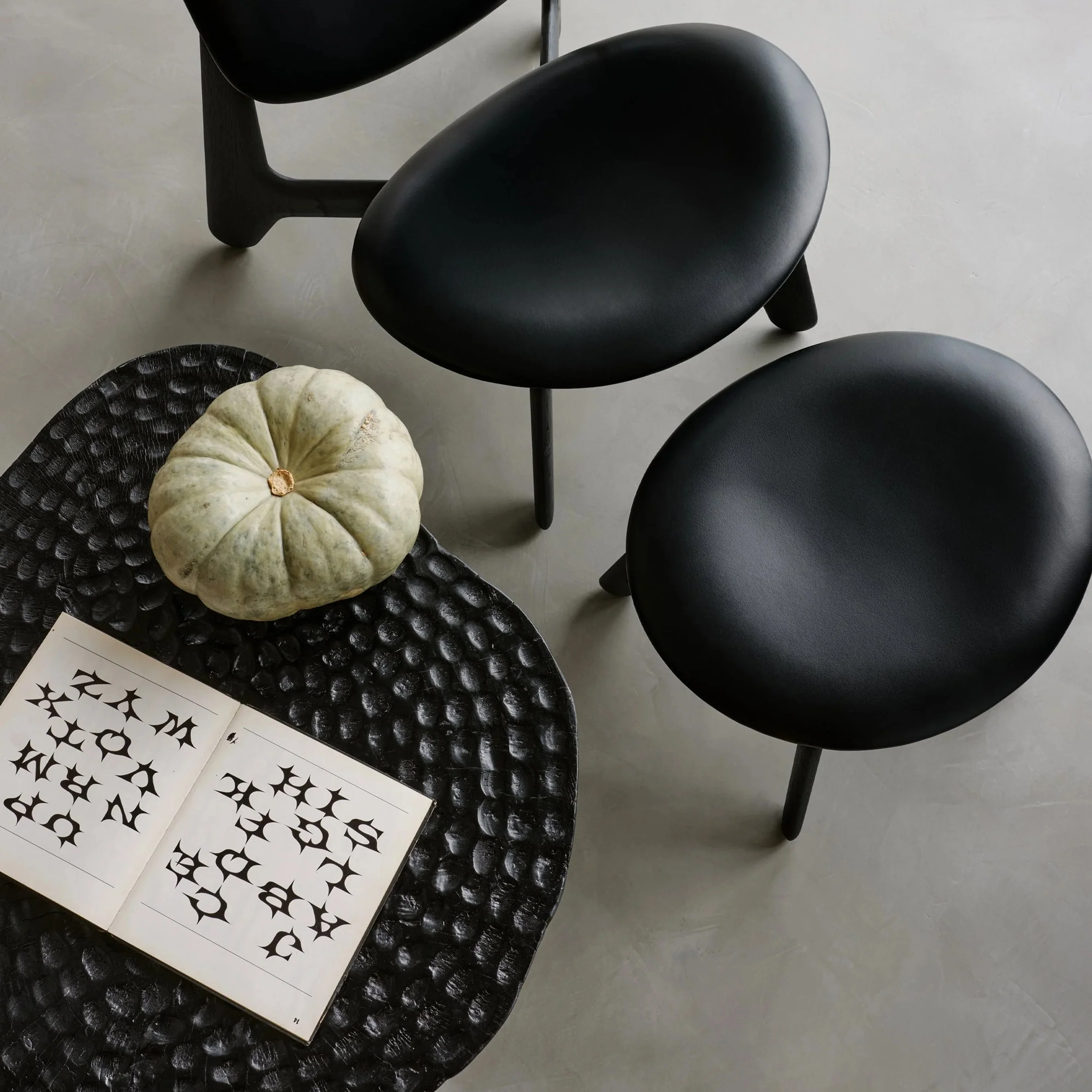 Slab Leather Lounge Chair - Image 8