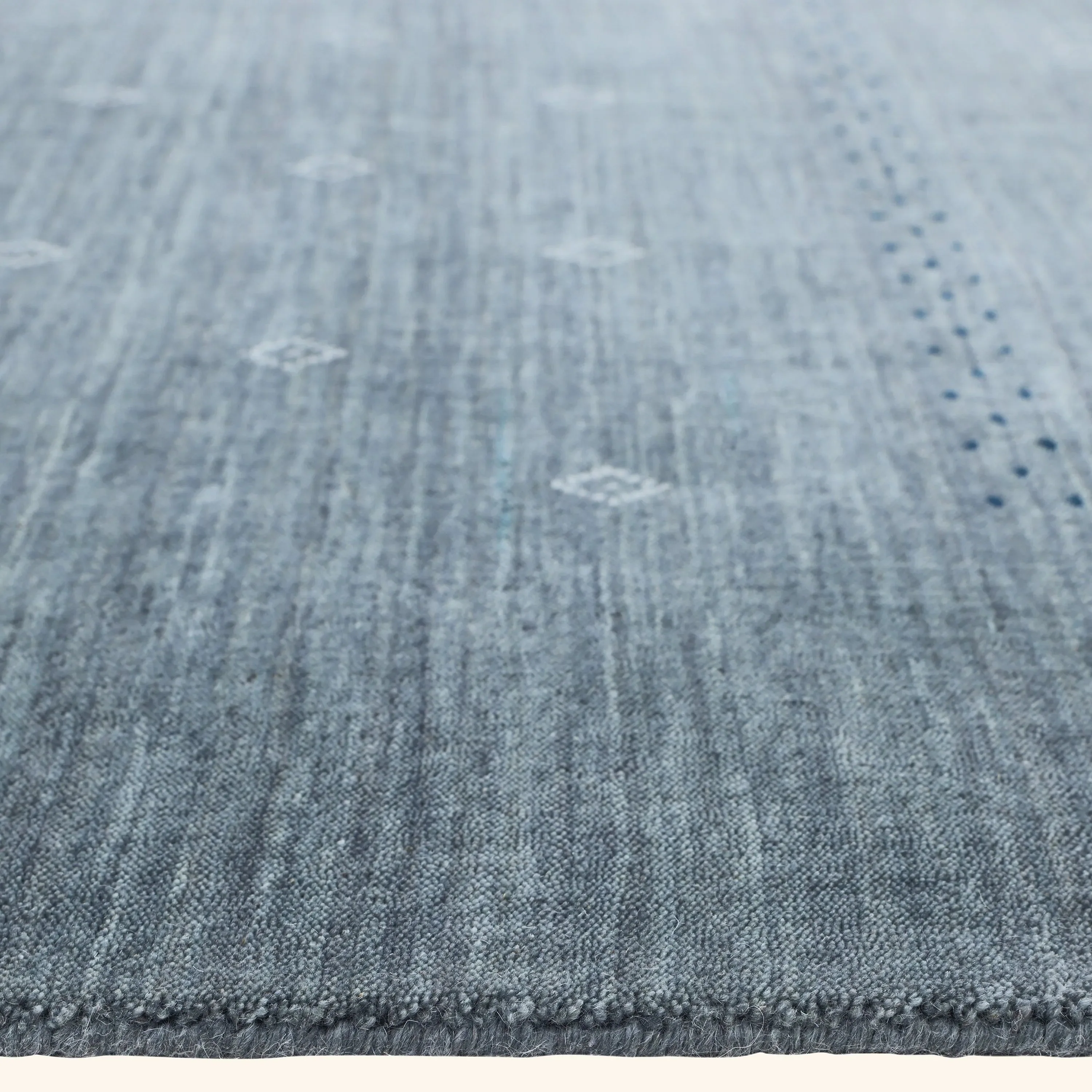 Slate Brown Solid Indo Gabbeh Wool Rug - 8' x 10' - Image 6