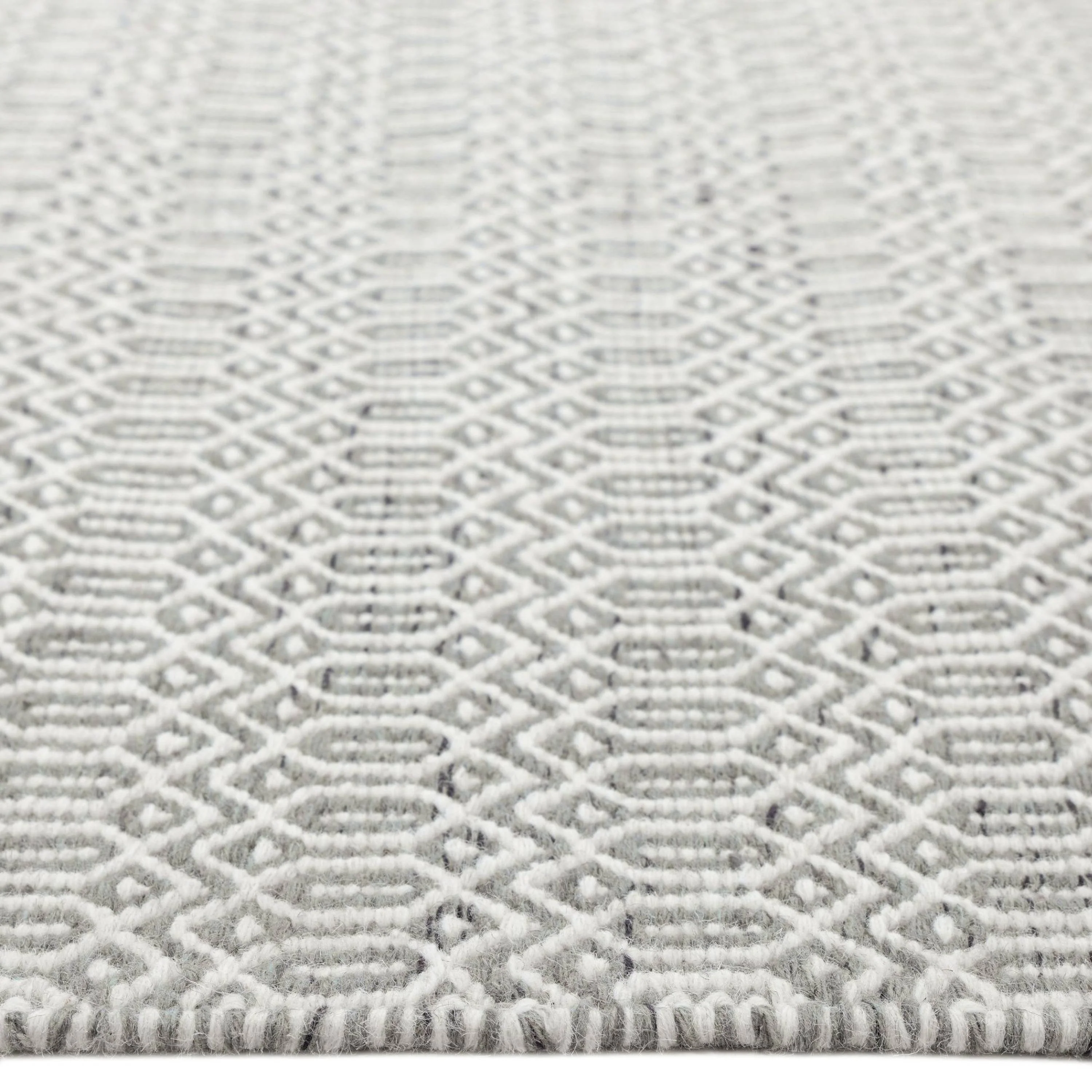 Slate Flatweave Wool Rug - 2'6" x 10' - Image 4