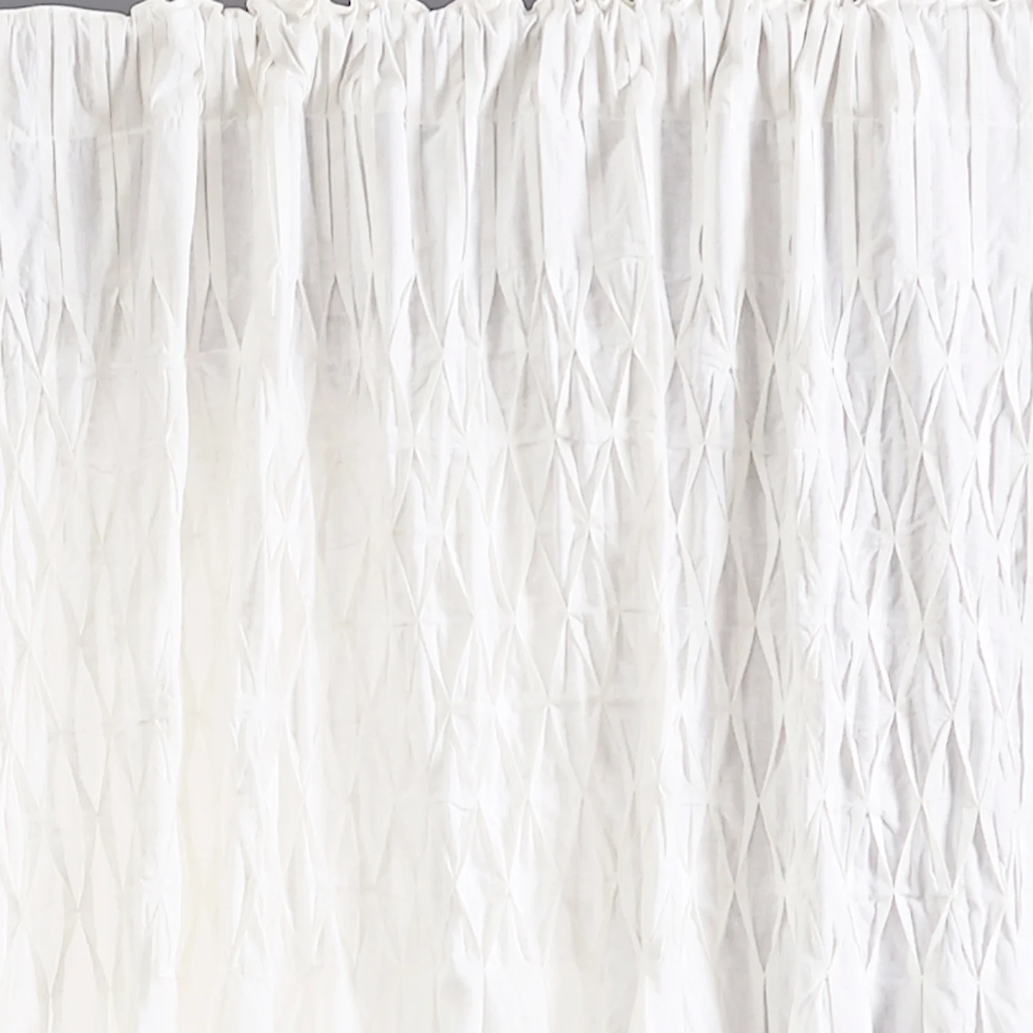 Smocking Stitch Linen Curtain Panel - Image 4