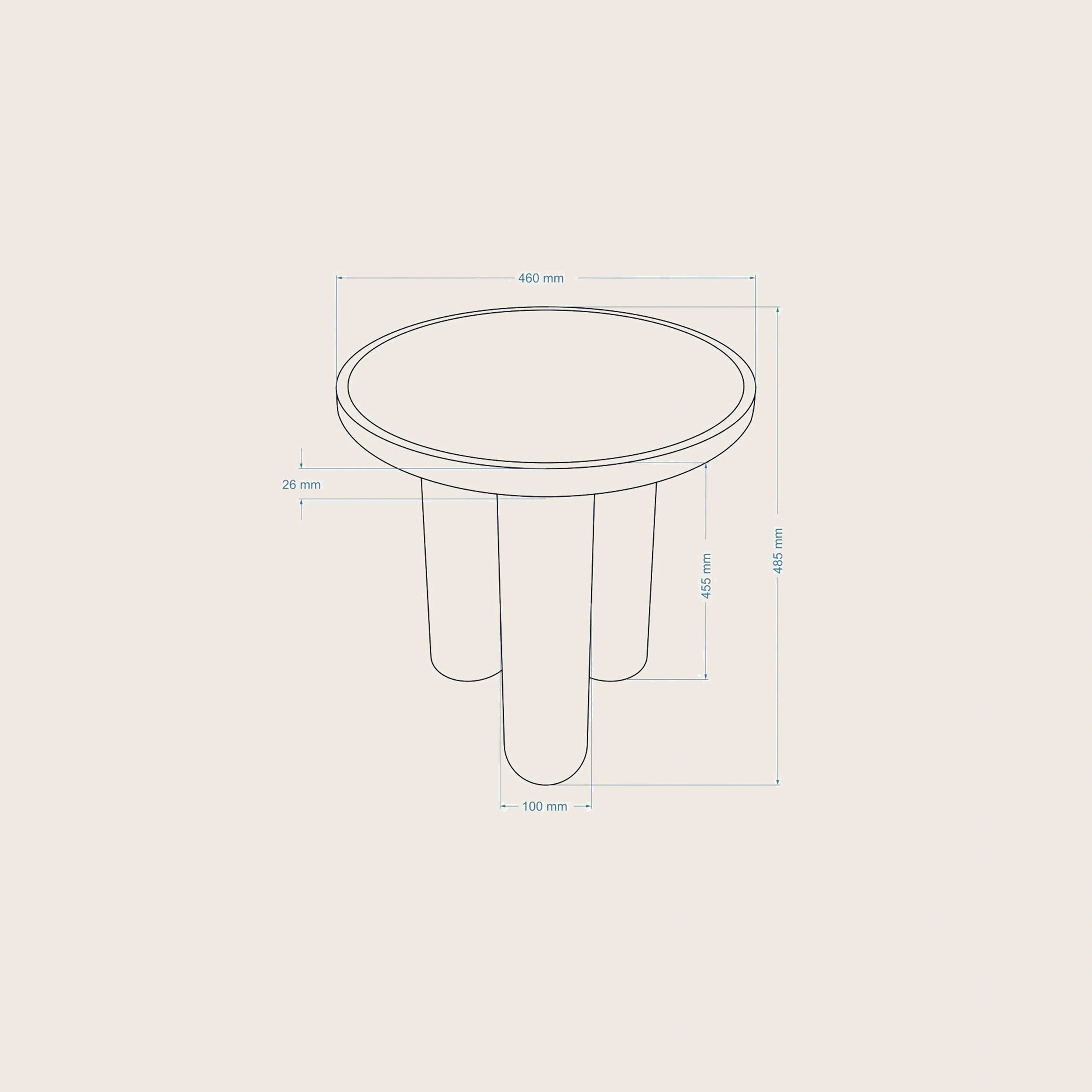 Sofia Enamel End Table - Image 36