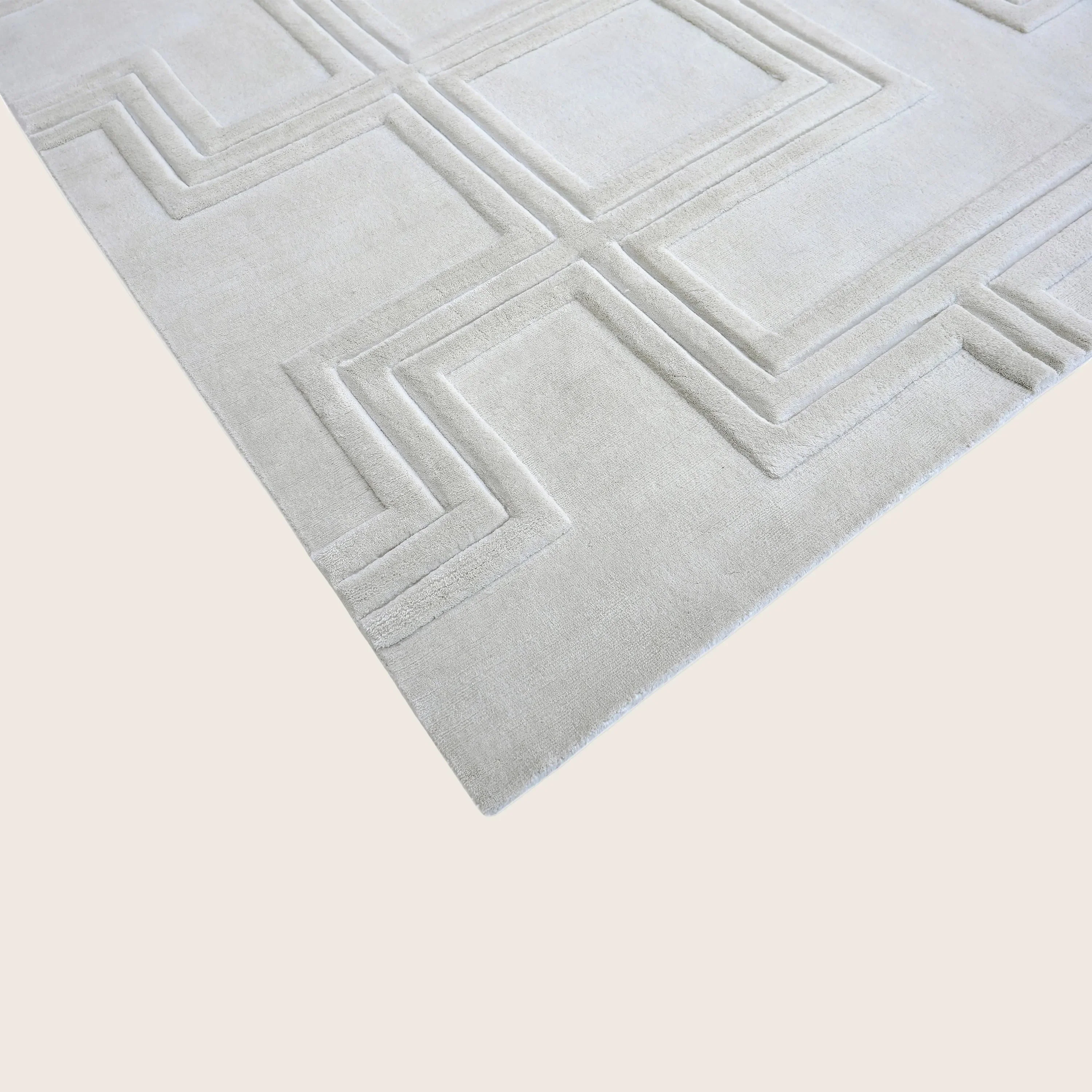 Solid Wool Art SIlk Blend Rug - 8' x 10' - Image 3