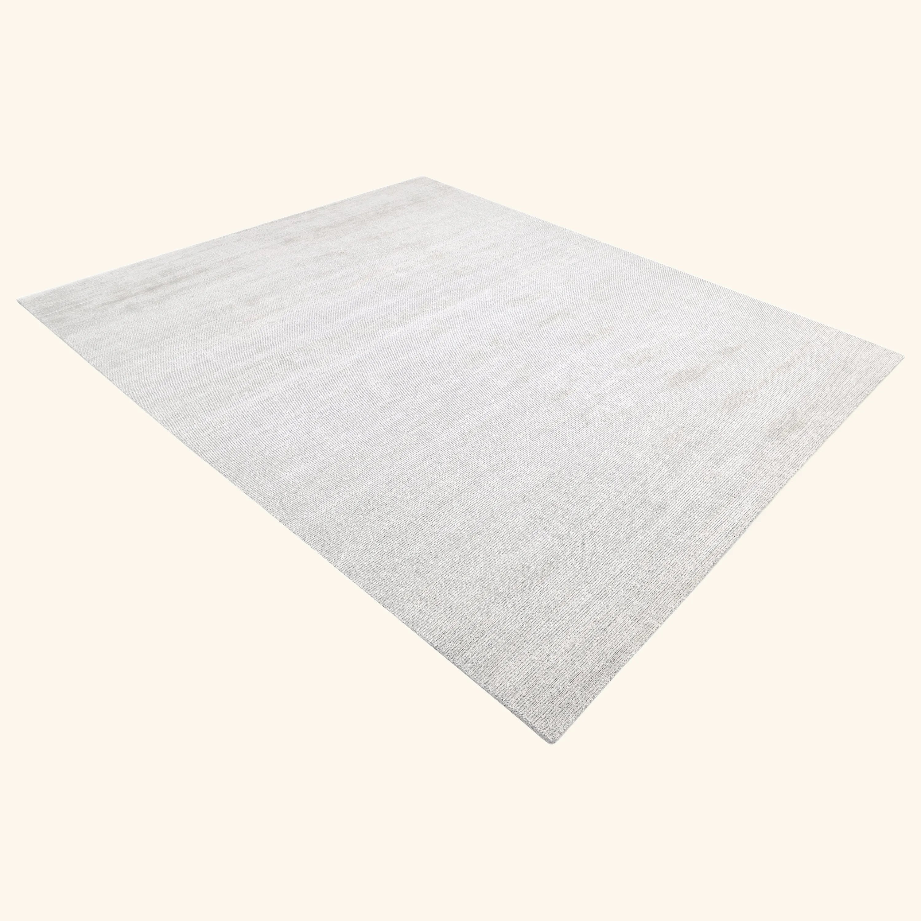 Light Grey Solid Wool Rug - 10' x 14' - Image 2