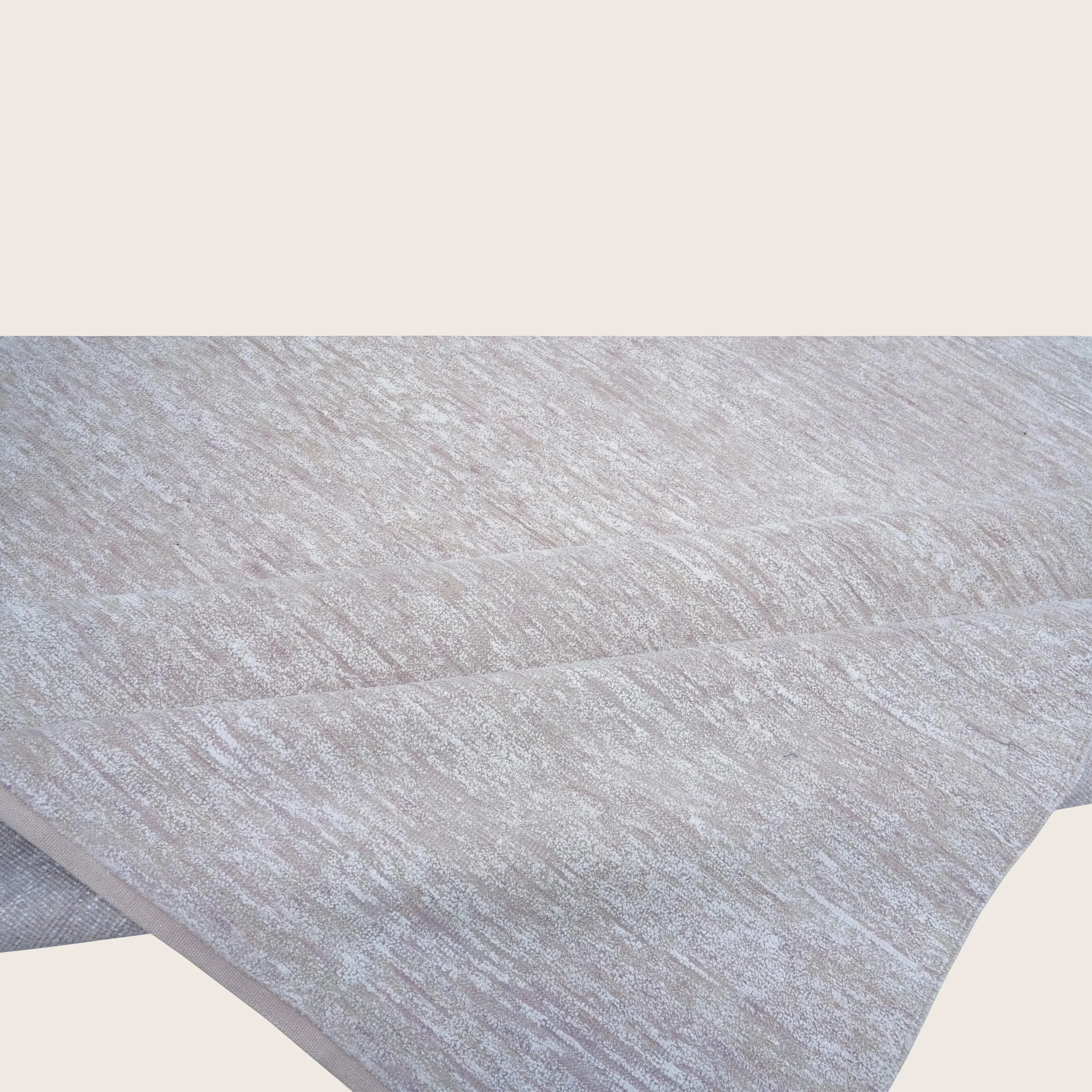 Solid Wool Saree Silk Blend Rug - Image 6