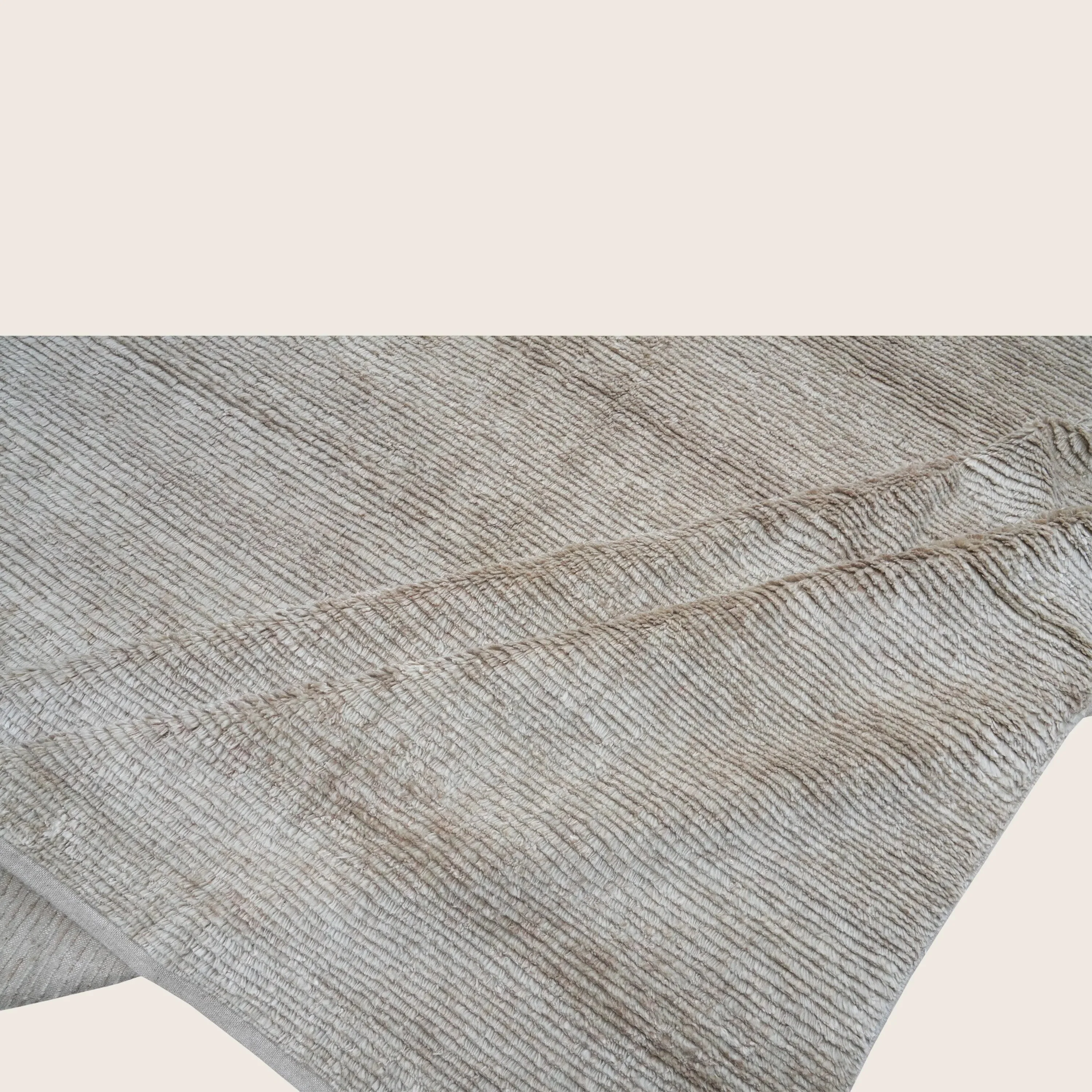Solid Wool Silk Blend Rug - 10' x 14' - Image 7