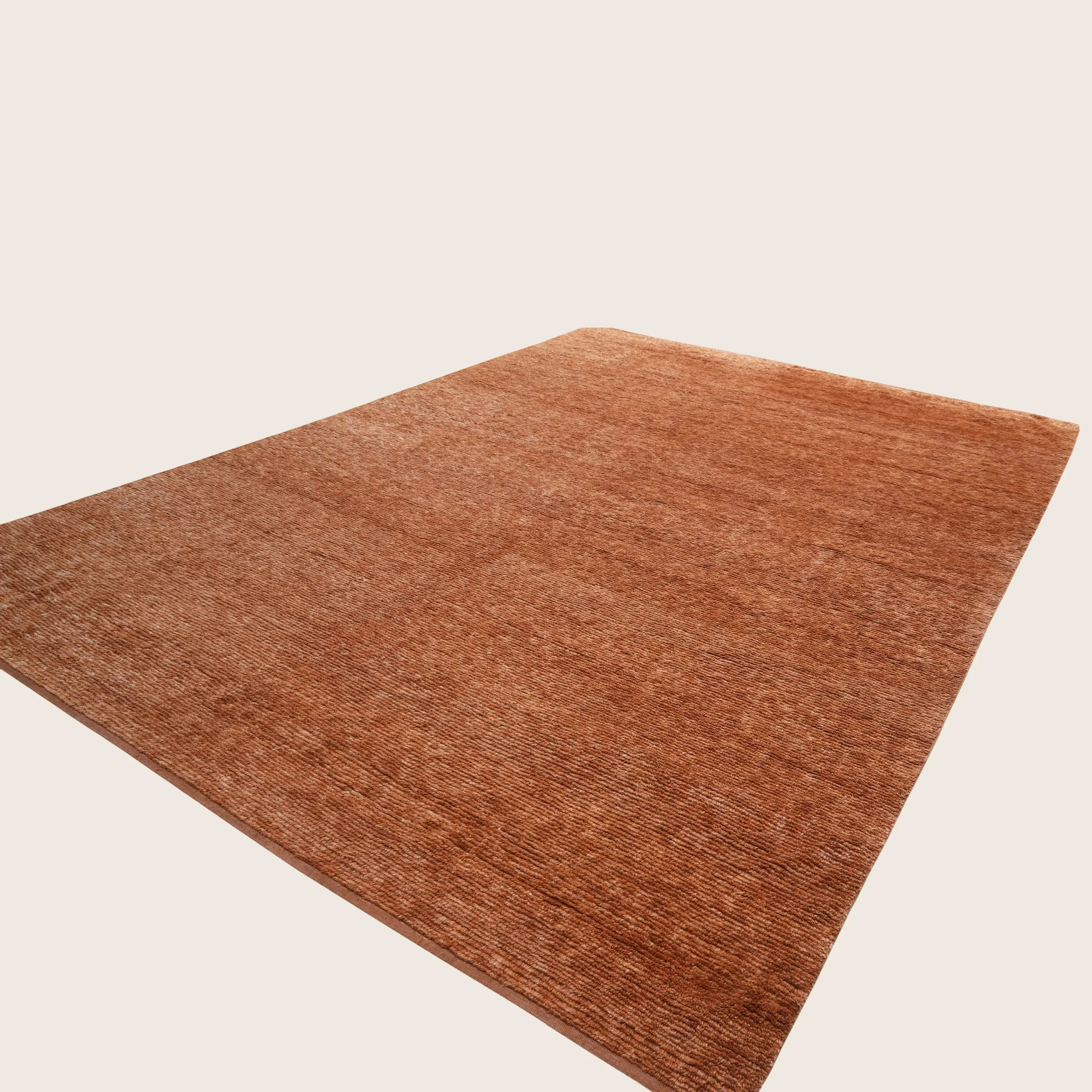 Solid Wool Silk Blend Rug - 10' x 14' - Image 8