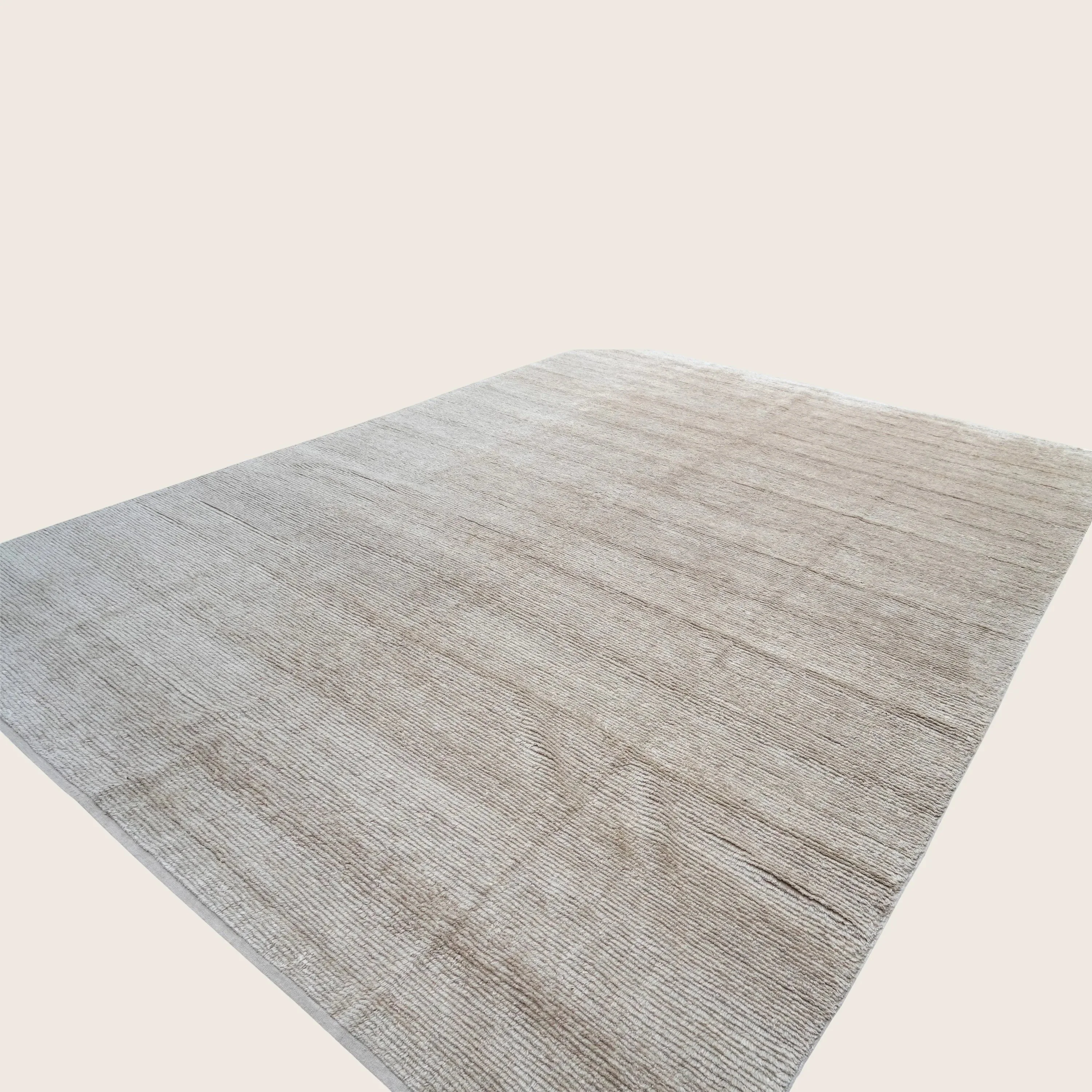 Solid Wool Silk Blend Rug - 10' x 14' - Image 9