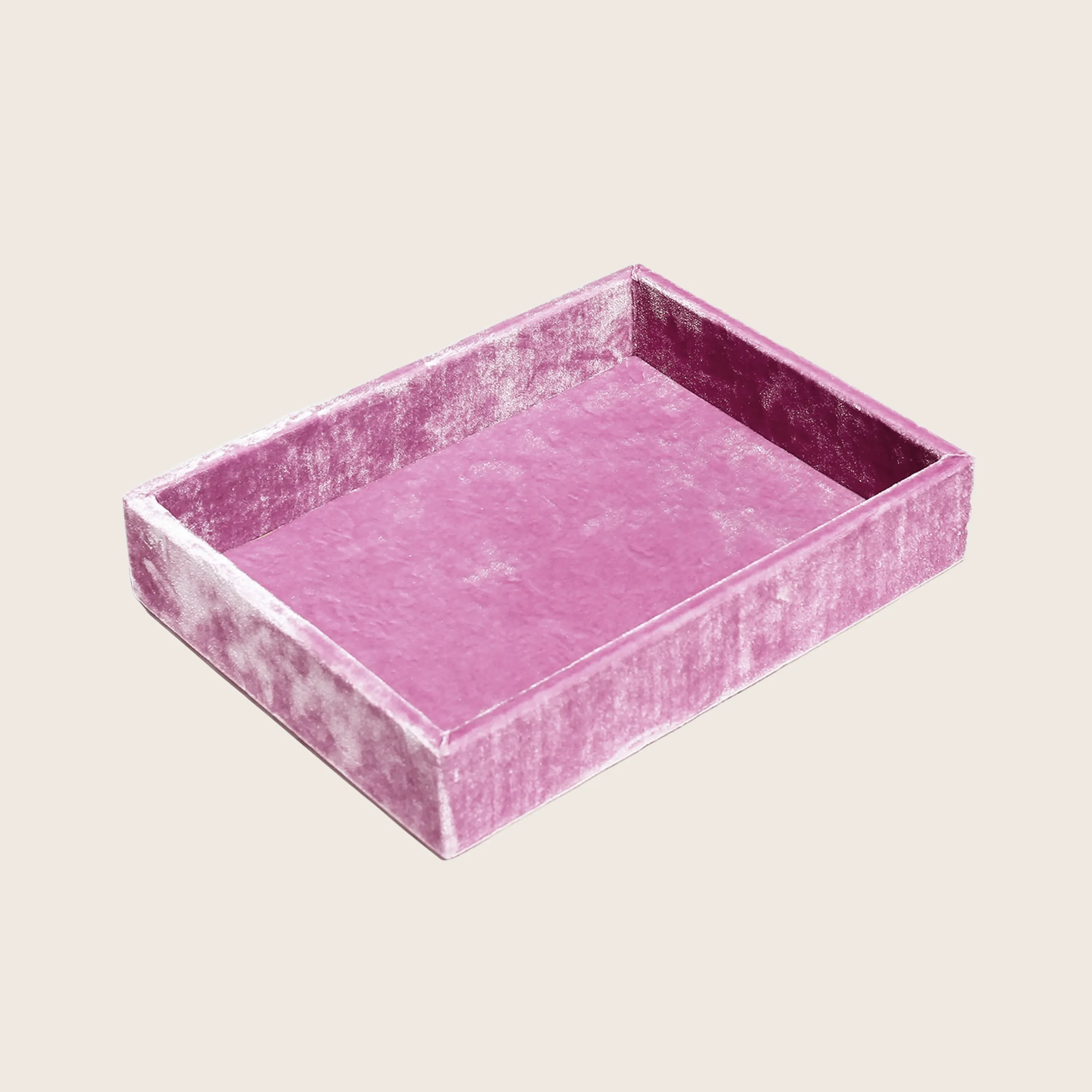 Stackable Silk Velvet Jewelry Tray