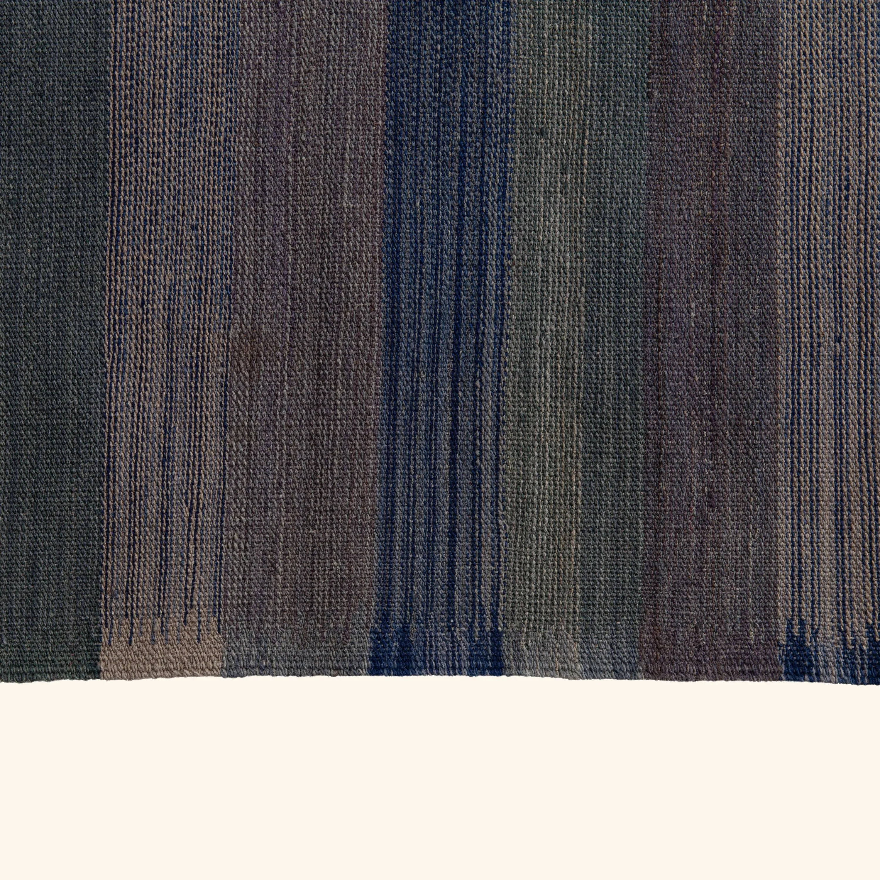 Multicolored Flatweave Wool Rug - 10' x 13' - Image 5