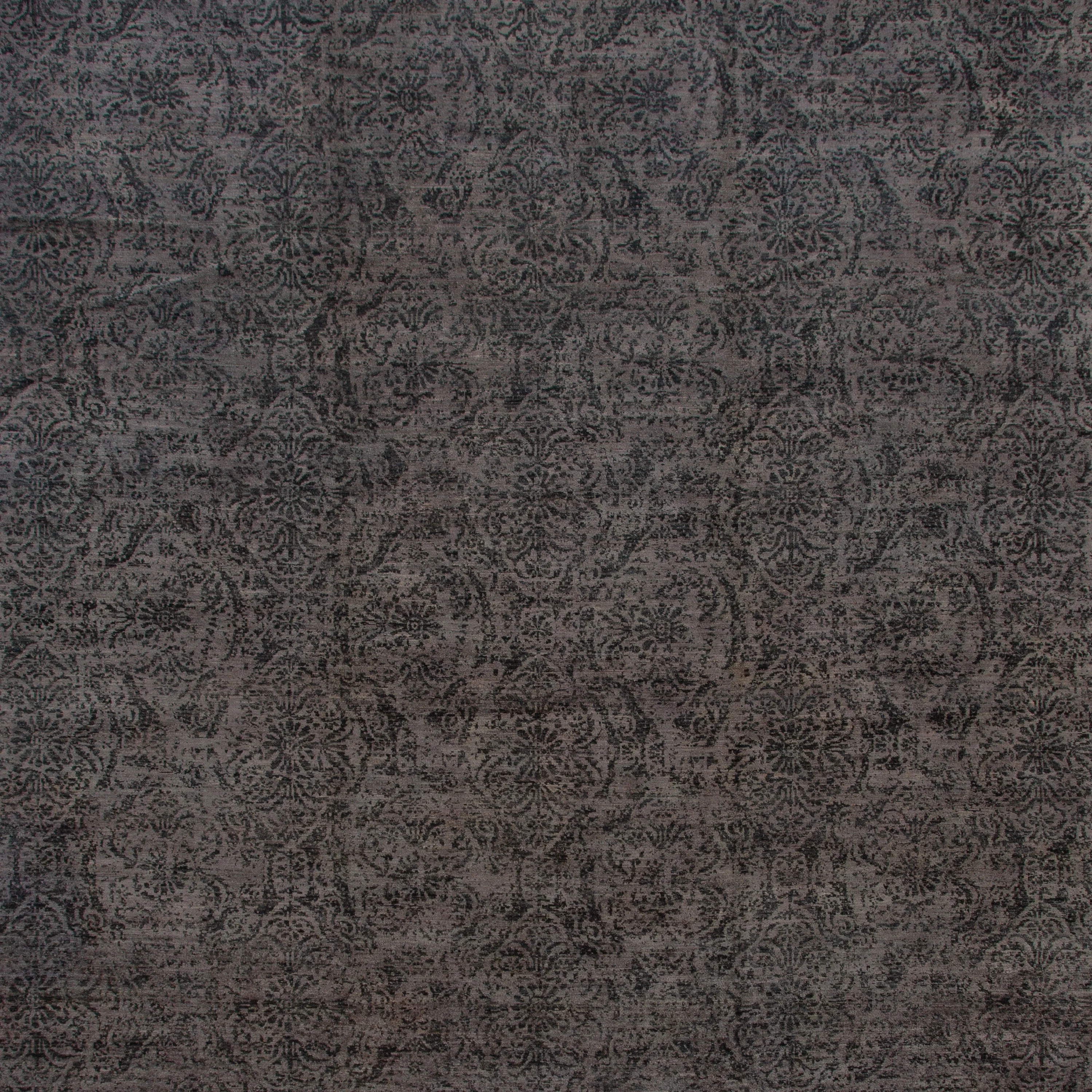 Black Transitional Wool Rug - 13'7" x 28'5" - Image 2