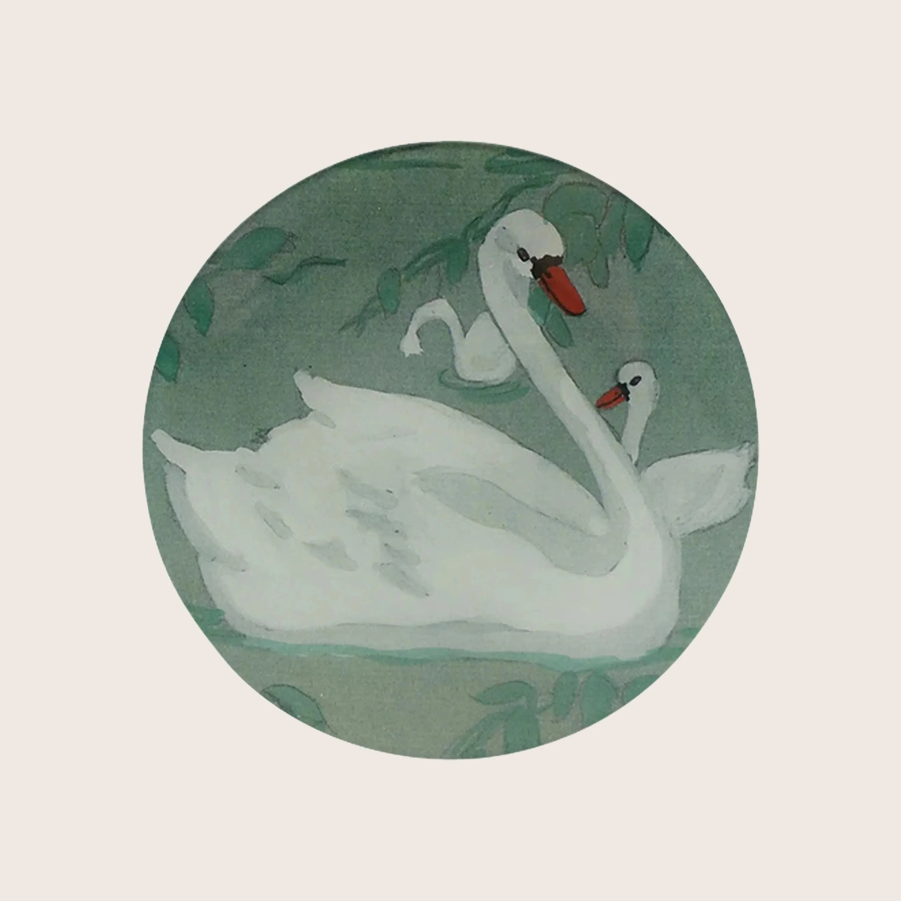 Swan Round Plate