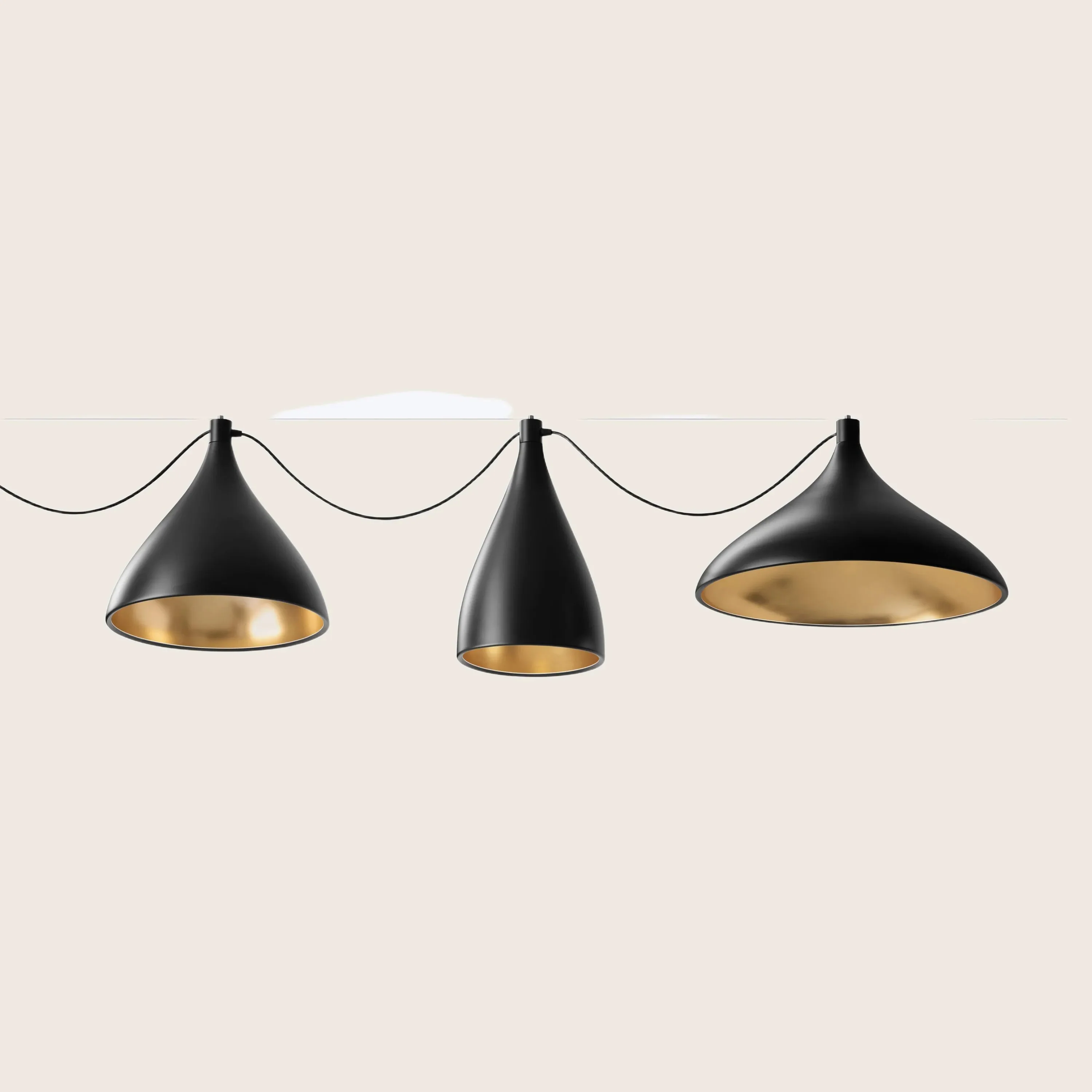 Swell LED 3-Strung Pendants - Image 4