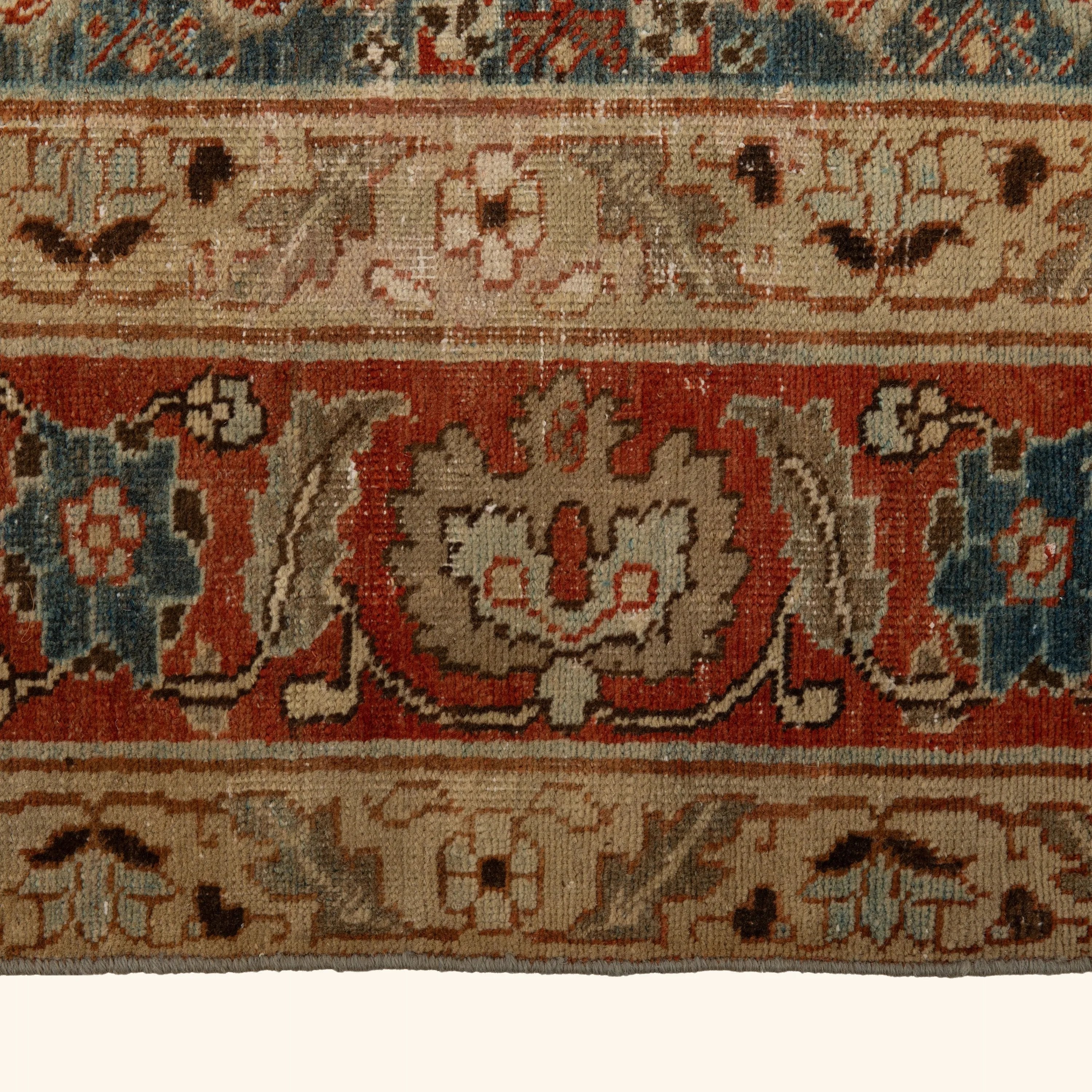 Blue Tabriz Vintage Rug - 7' x 10'6" - Image 5