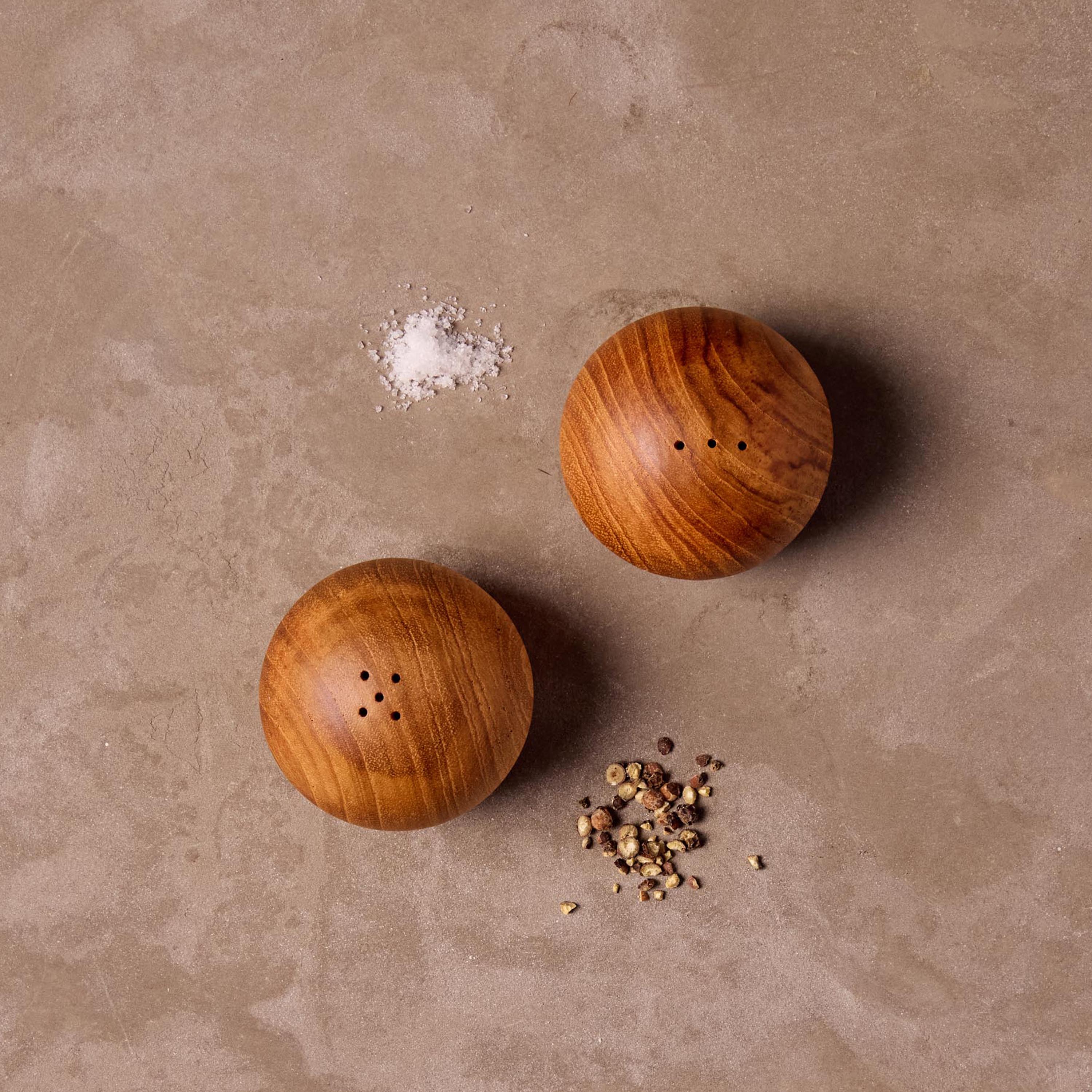 Teak Salt & Pepper Shaker Set - Image 2