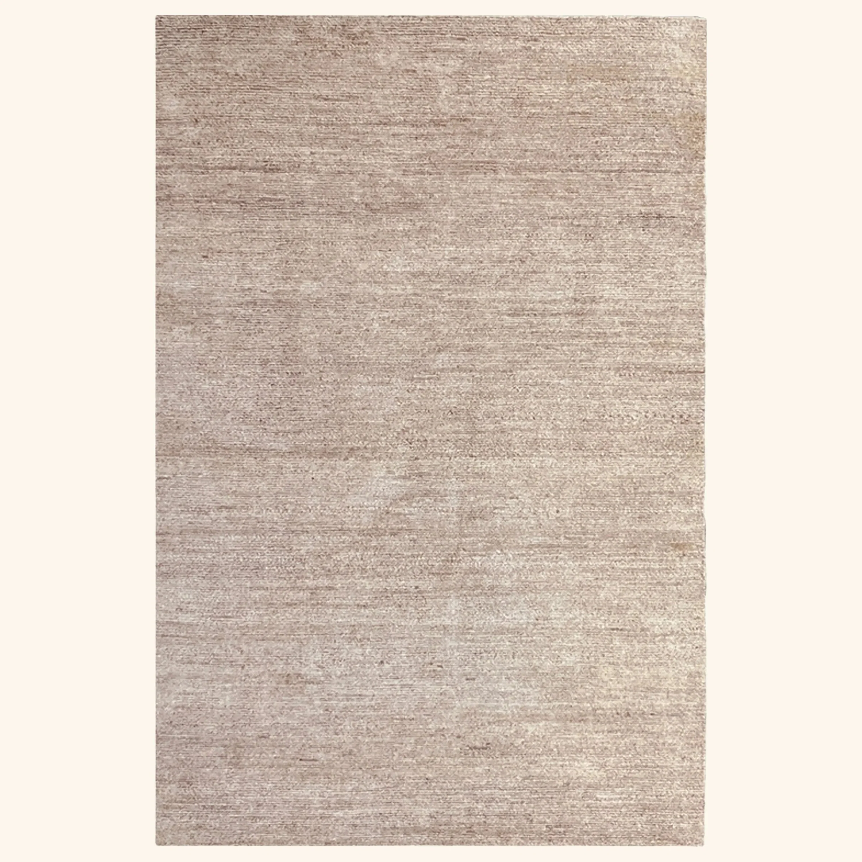 Textured Wool Silk Blend Rug