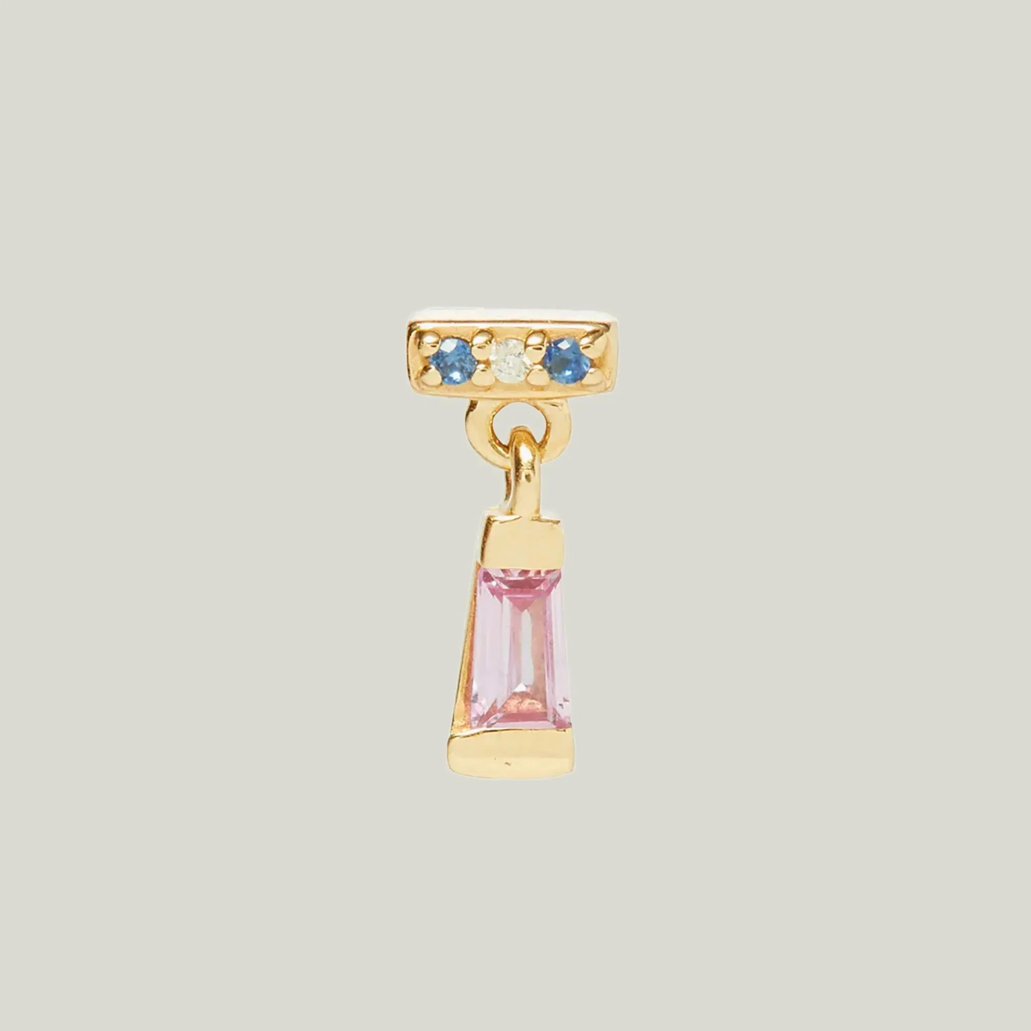 The Pink Sapphire Sway Stud