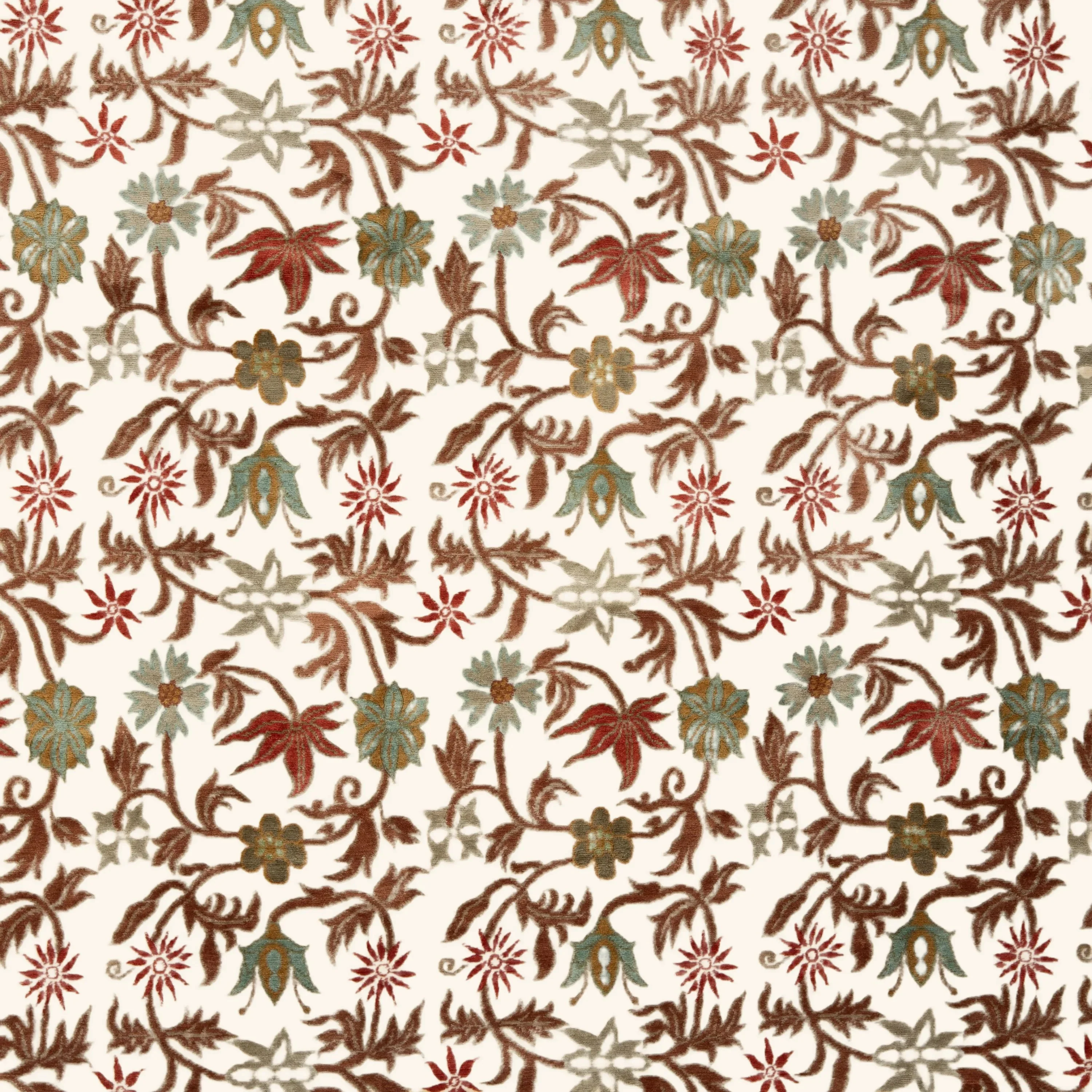 Multicolored Tibetan Transitional Wool Silk Blend Rug - 8'1" x 10'2" - Image 2