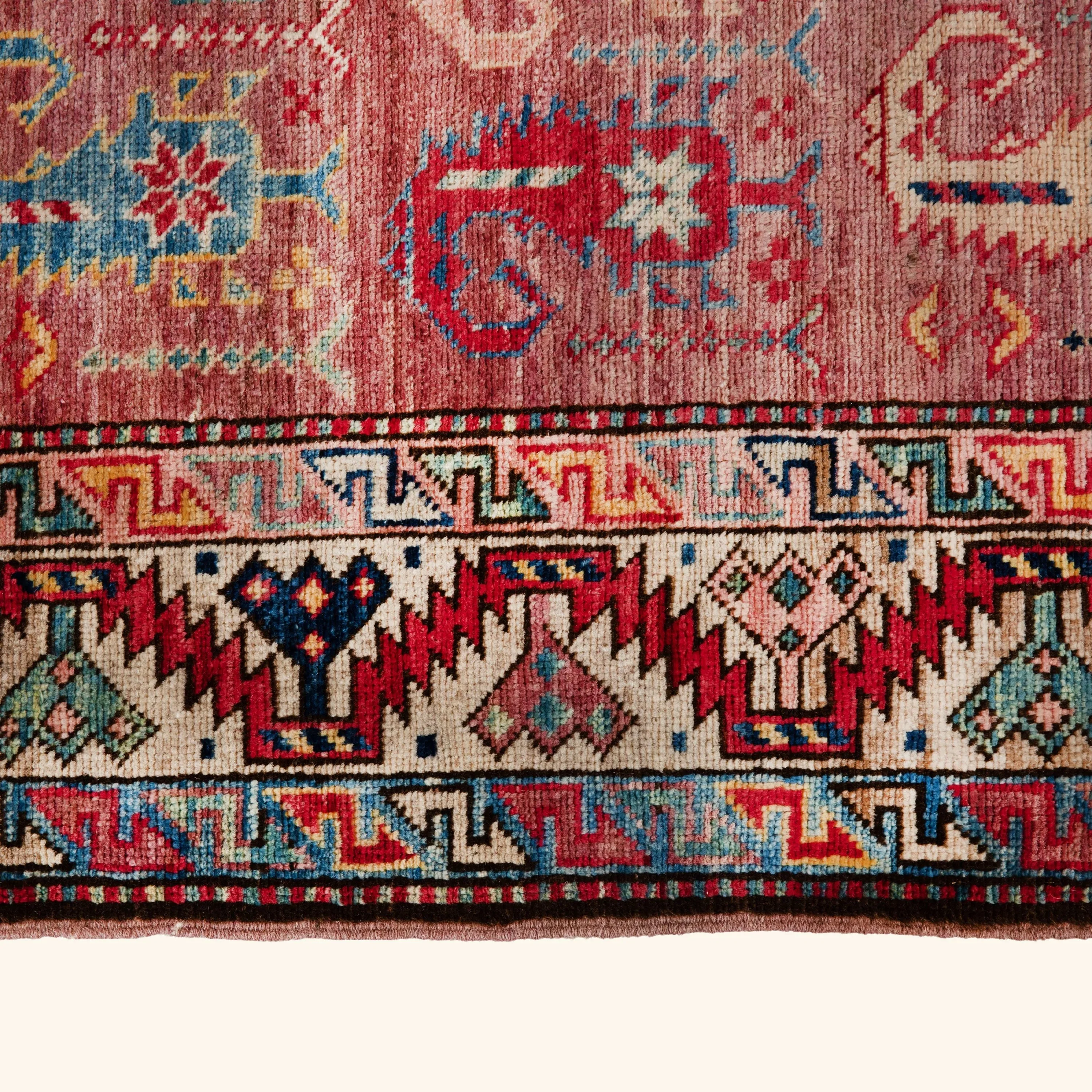 Lavender Traditional Afshar Wool Rug - 5' x 7' - Image 5