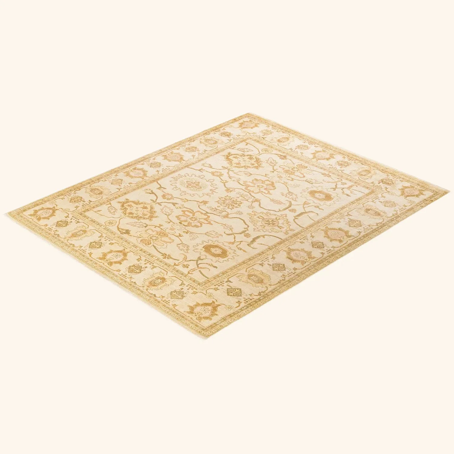 Ivory Traditional Wool Rug - 8' x 10' - Image 5